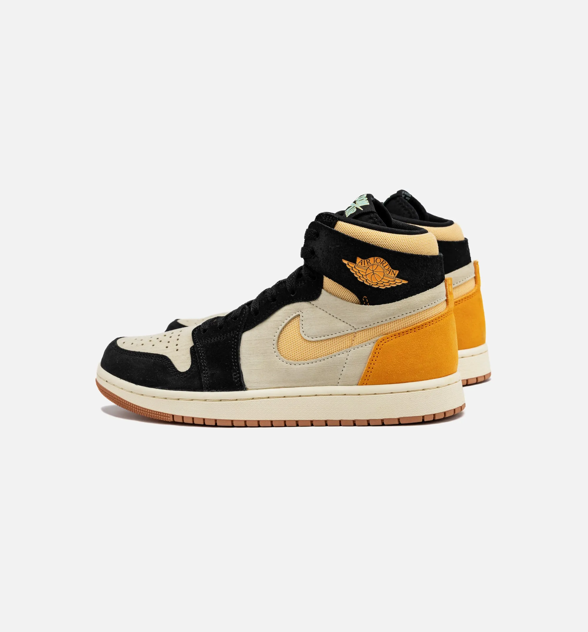 Air Jordan 1 Zoom Cmft 2 Muslin Vivid Orange Mens Lifestyle Shoe - Muslin/Black/Vivid Orange/Celestial Gold Comfortable Innovative