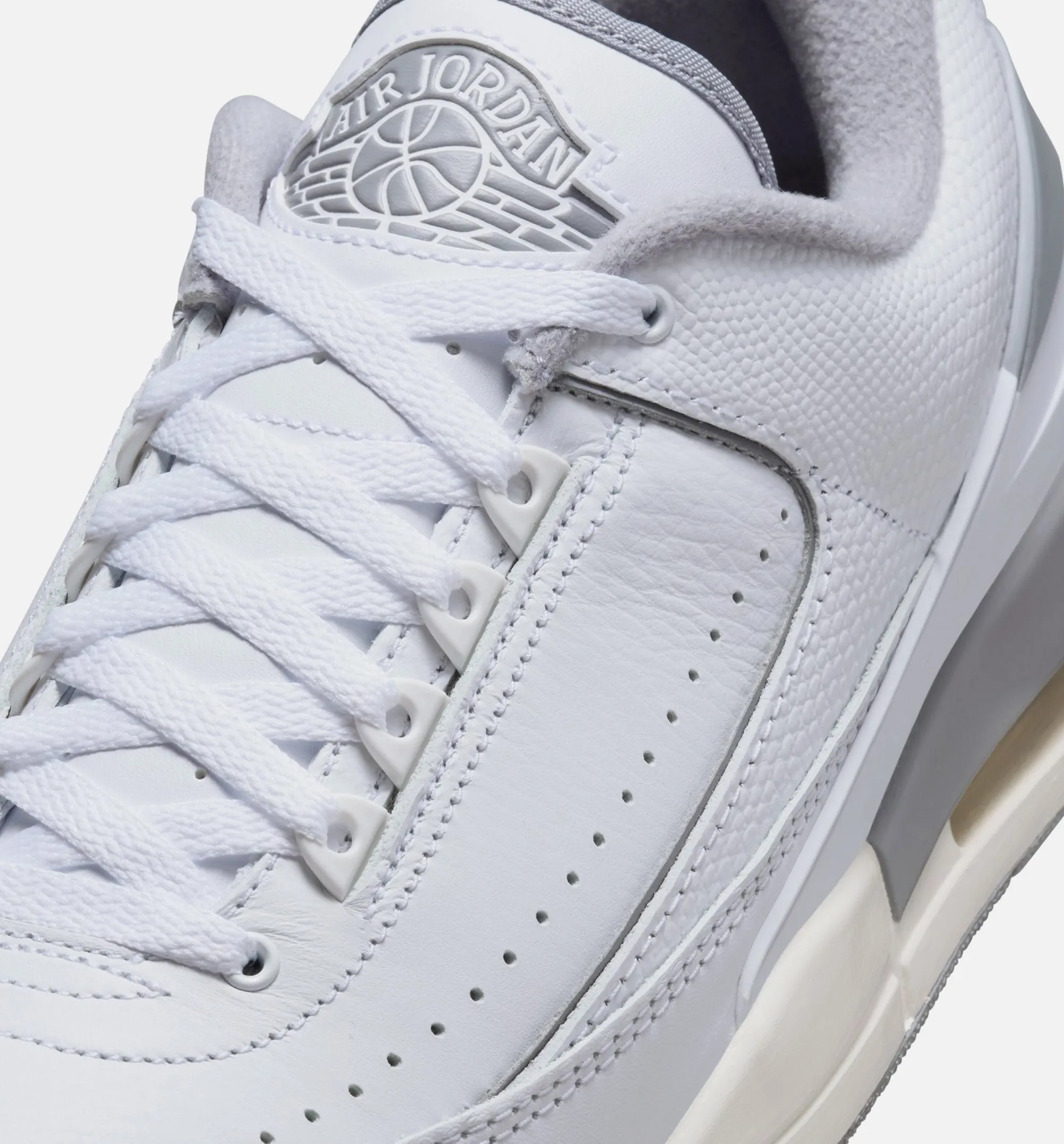 Air Jordan 2/3 Cement Grey Mens Lifestyle Shoe - White/Sail/Cement Grey Toe Room Flats