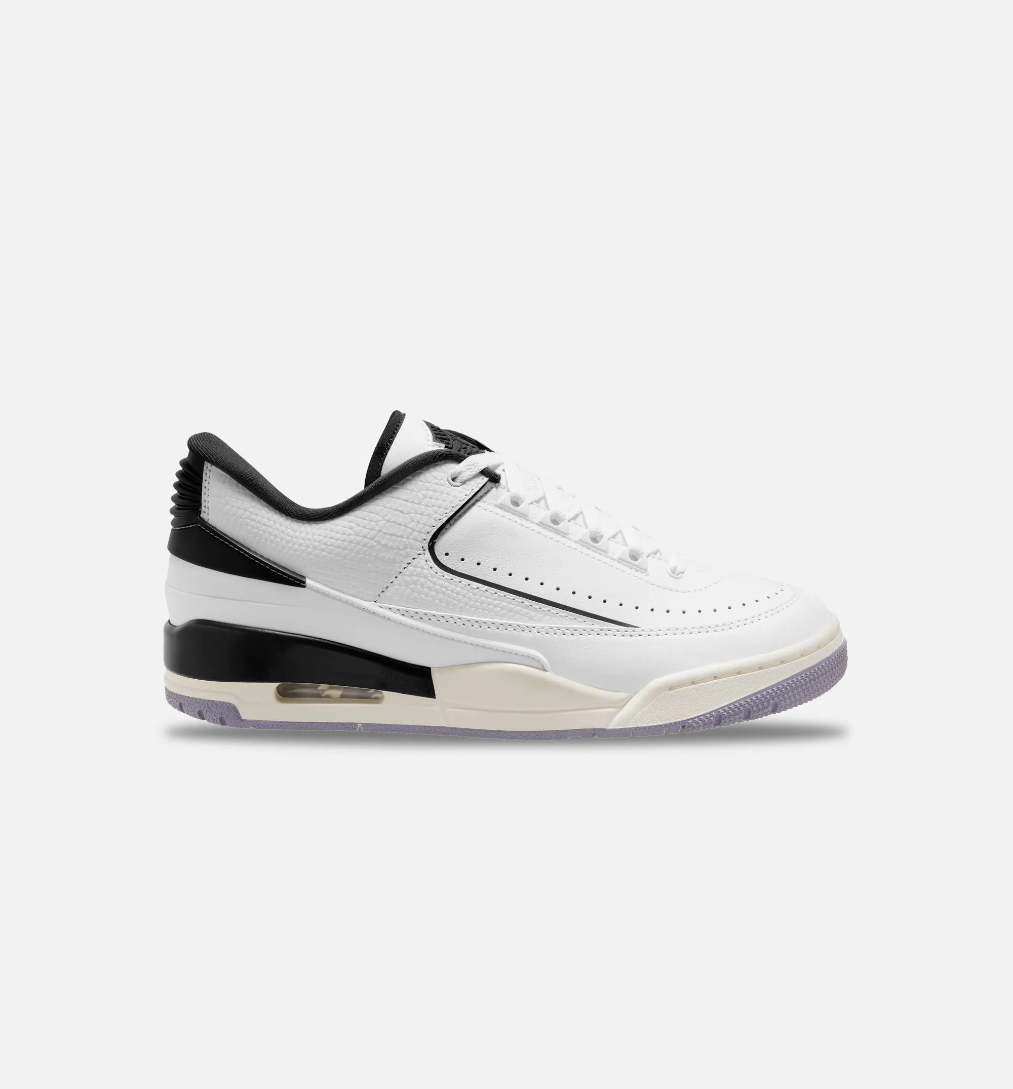 Air Jordan 2/3 Mens Lifestyle Shoe - Black/White Stable Technology Anti Microbial And Breathable Footbed