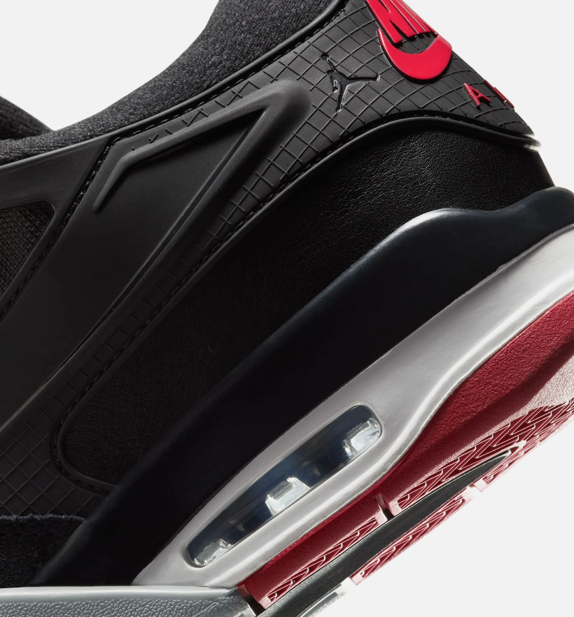 Air Jordan 4 Rm Mens Lifestyle Shoe - Black/Wolf Grey/White/Varsity Red Skate - Inspired Lightweight Efficiency
