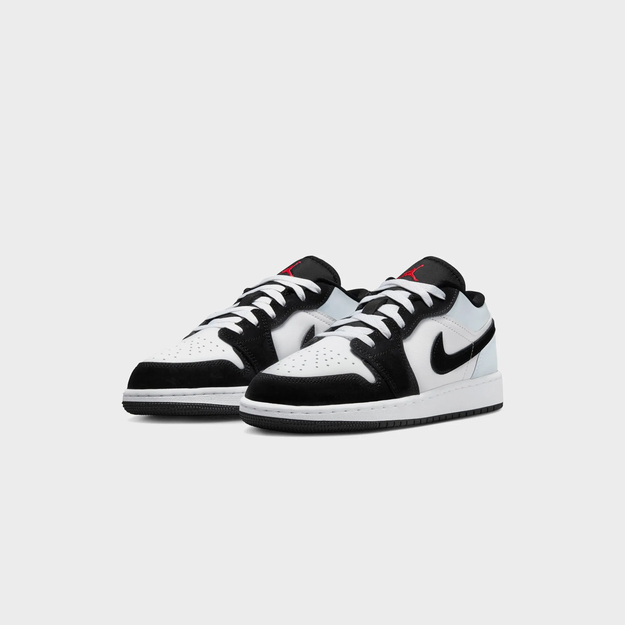 Sharp Handbag Air Jordan Gs 1 Low Se Uni - White / Black / Matte Silver / Fire Red