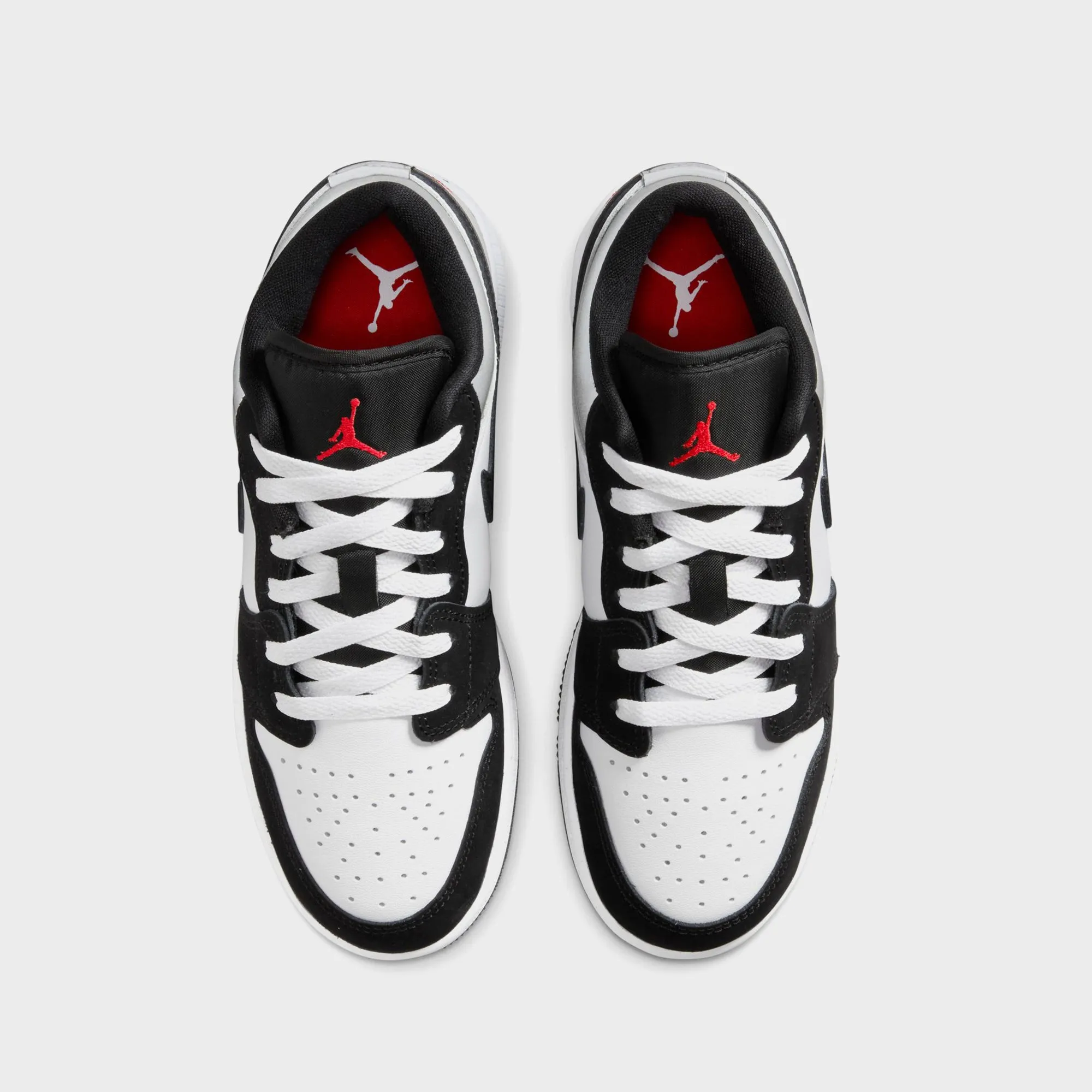 Air Jordan Gs 1 Low Se Uni - White / Black / Matte Silver / Fire Red RecreationalFeature Comfortable Movement
