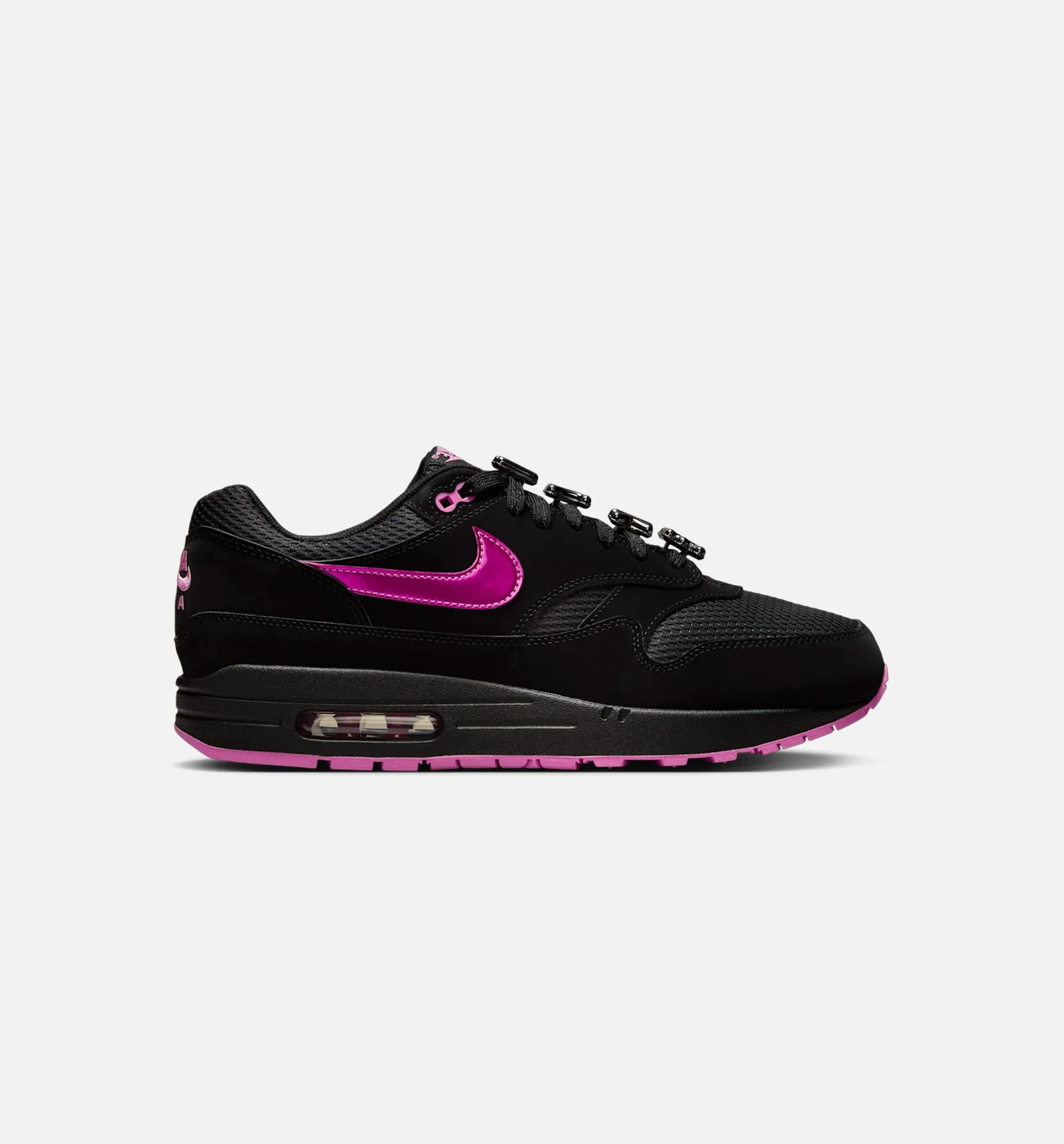 Comfortable Brooch Air Max 1 Premium Mens Lifestyle Shoe - Black/Playful Pink/Red