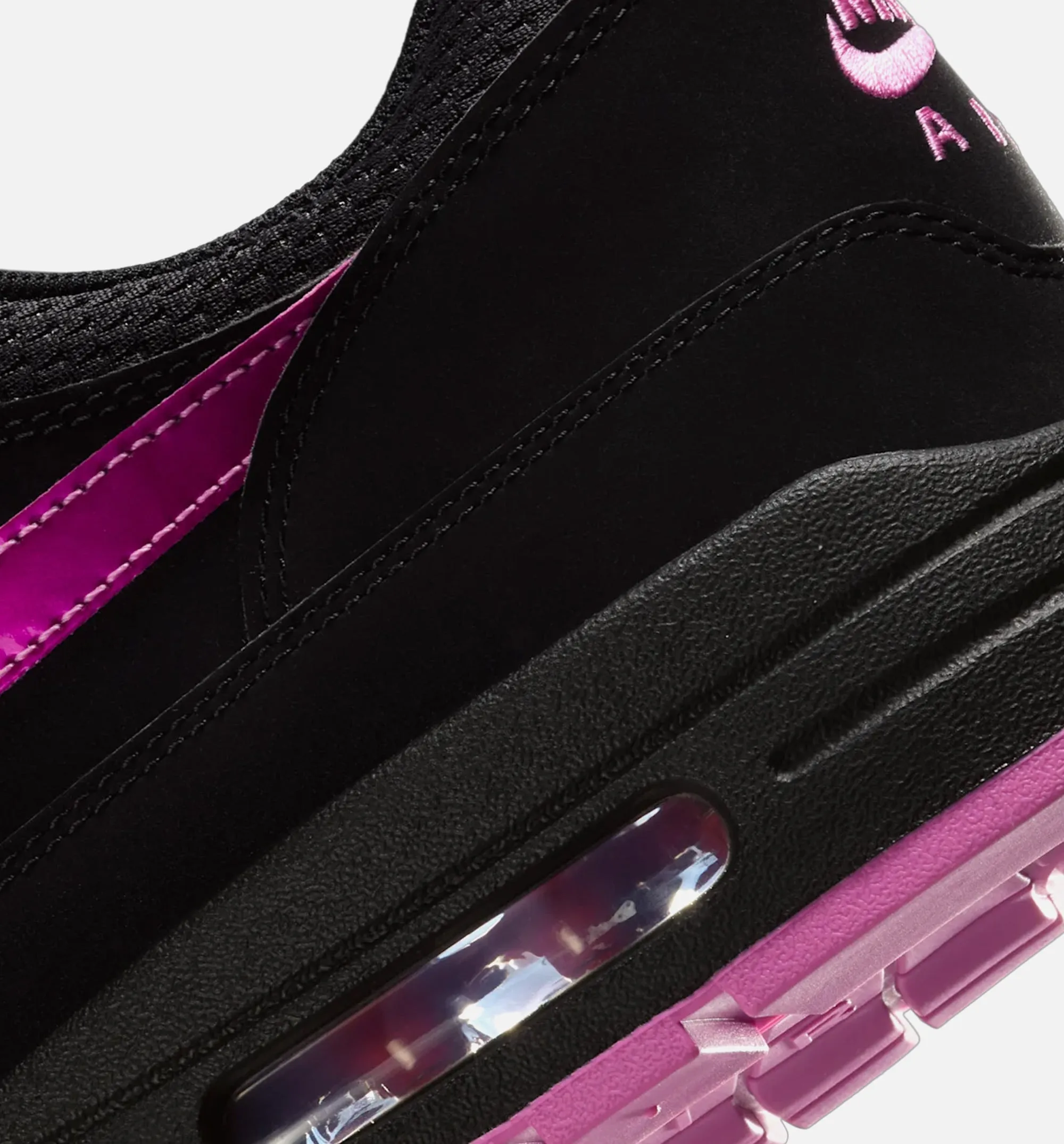 Air Max 1 Premium Mens Lifestyle Shoe - Black/Playful Pink/Red Sandal Style Design