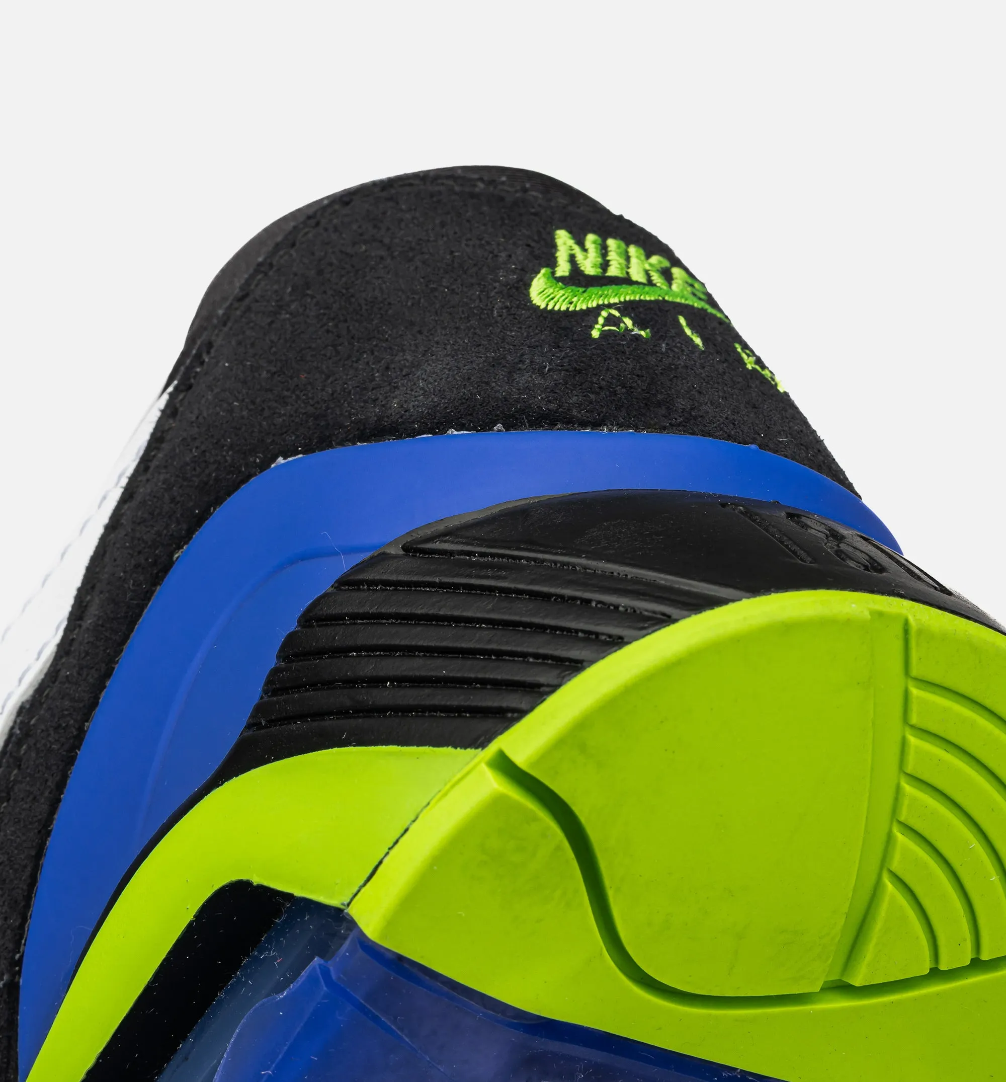 Air Max 180 Joker Mens Lifestyle Shoe - Black/White/Action Green Comfortable Espadrille Slide Slippers Breathable Insert