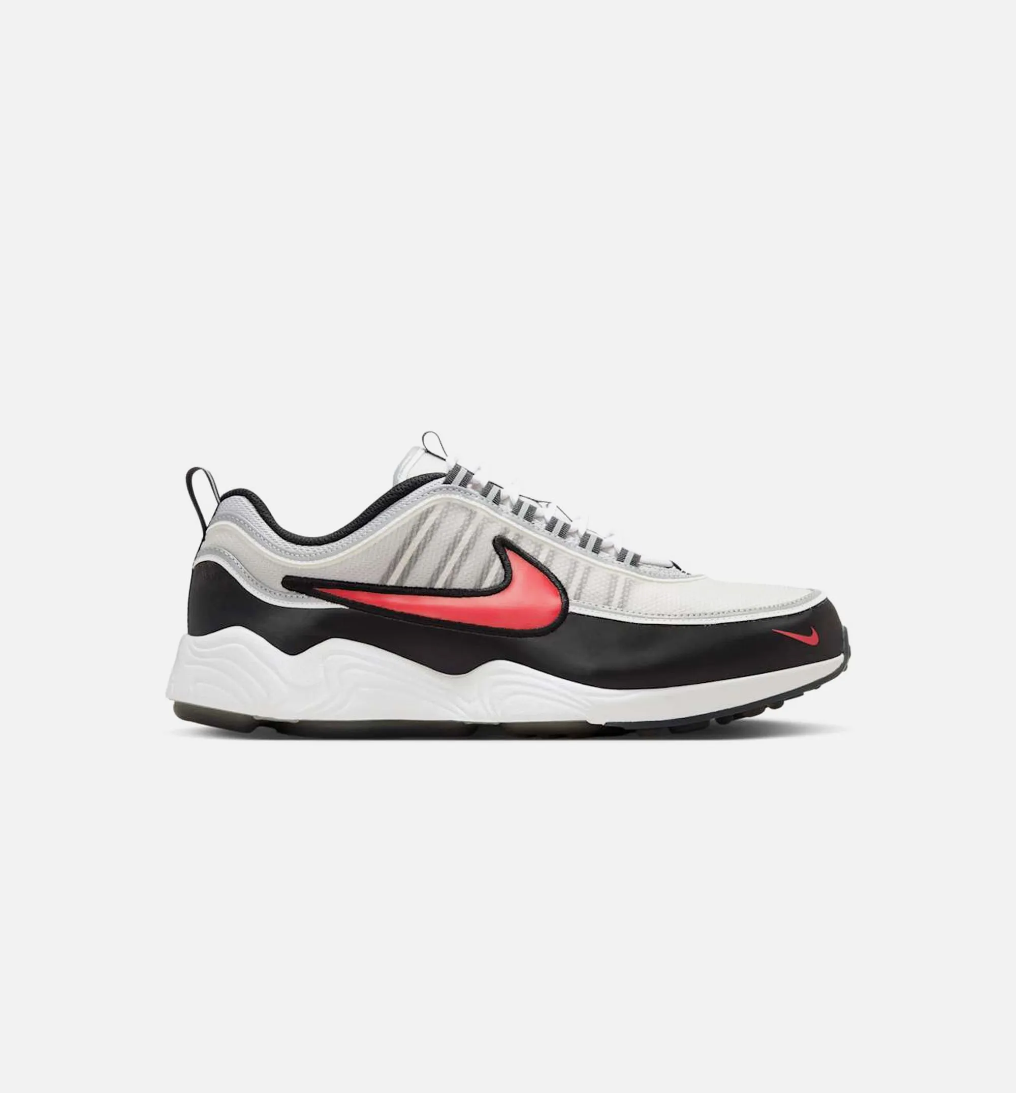 Trail Model Air Air Zoom Spiridon Mens Lifestyle Shoe - Metallic Silver/Sport Red/Black/White