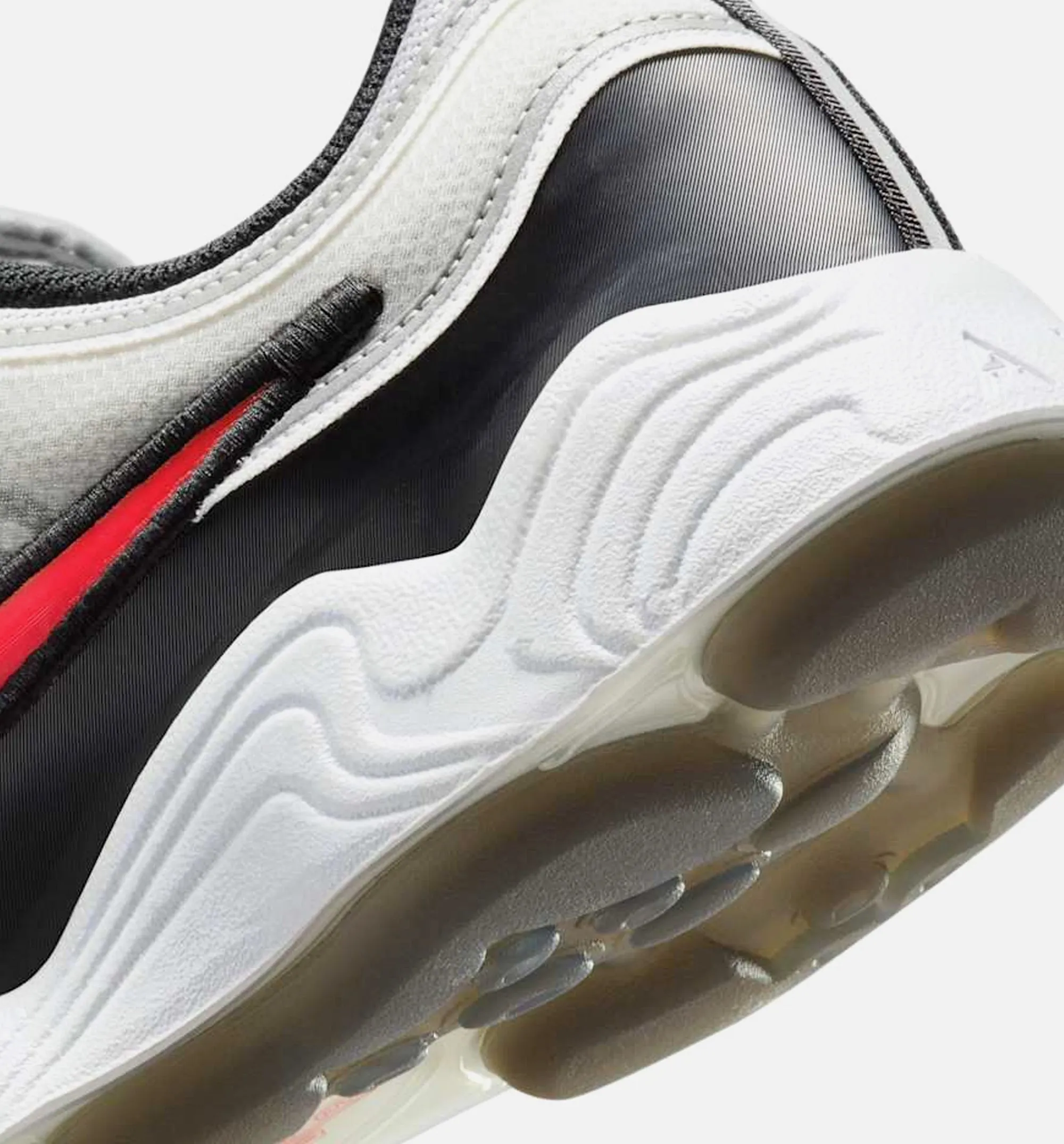 Air Zoom Spiridon Mens Lifestyle Shoe - Metallic Silver/Sport Red/Black/White Washable Liner Comfort Promenades