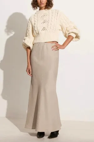 Pull tricoté Alanna en crème