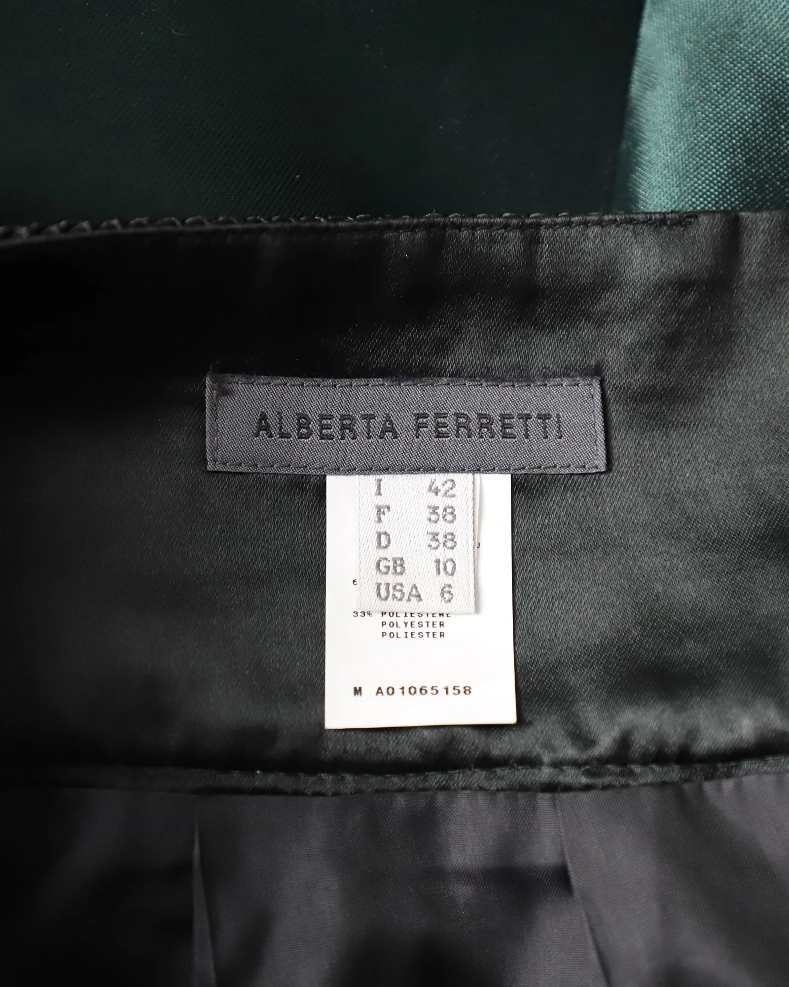 Jupe Alberta Ferretti en Soie Verte