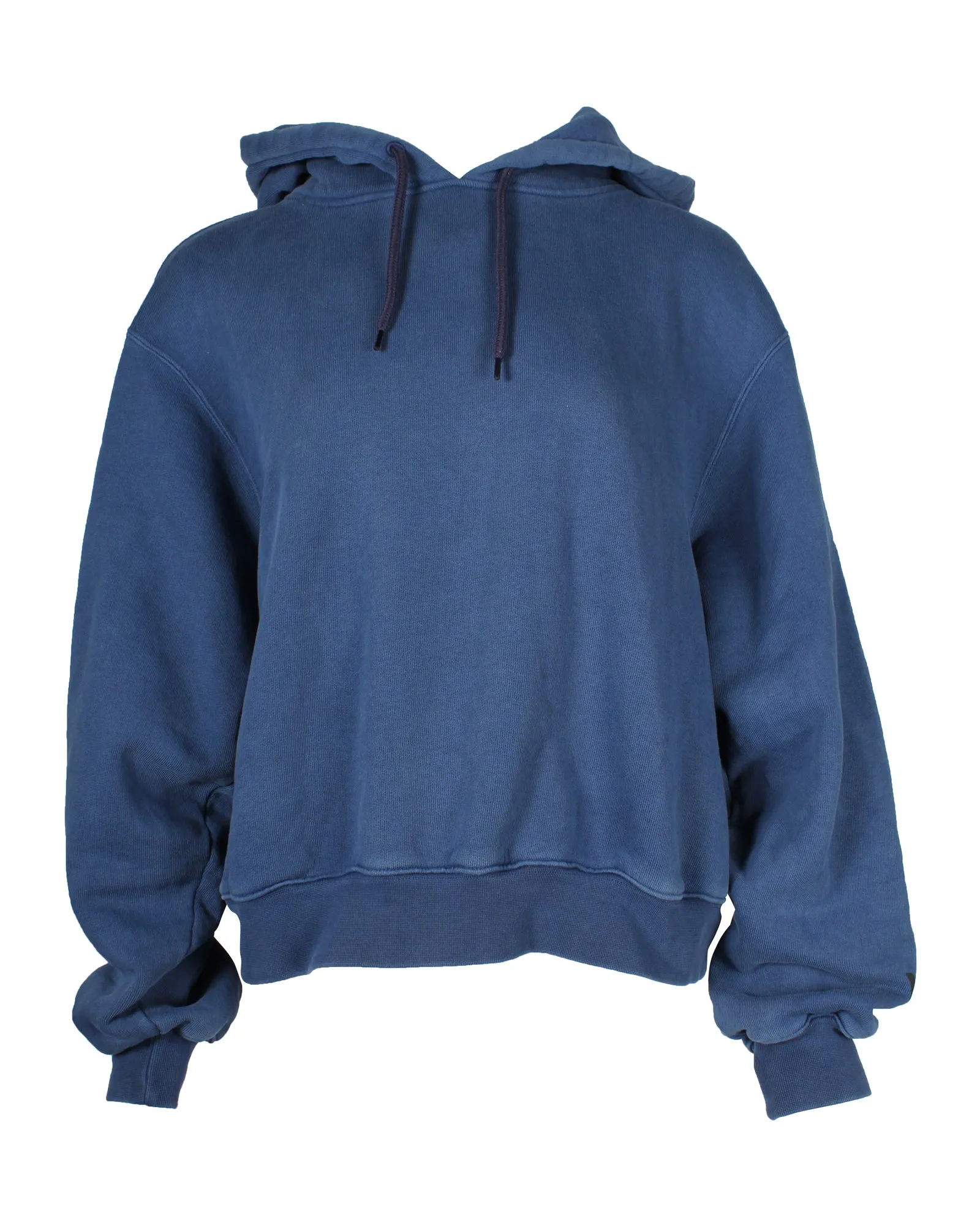 Alexander Wang Sweat à capuche en coton bleu avec cordon