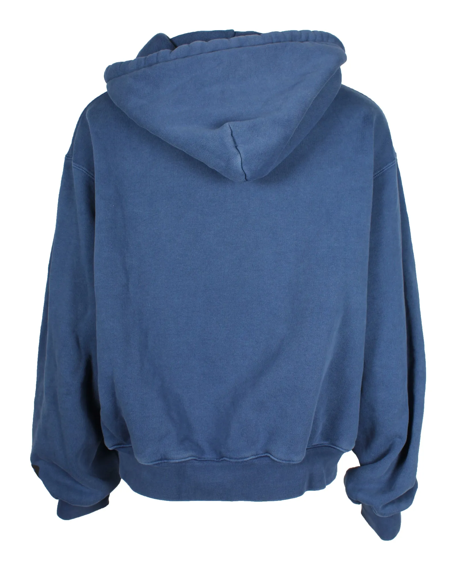 Alexander Wang Sweat à capuche en coton bleu avec cordon