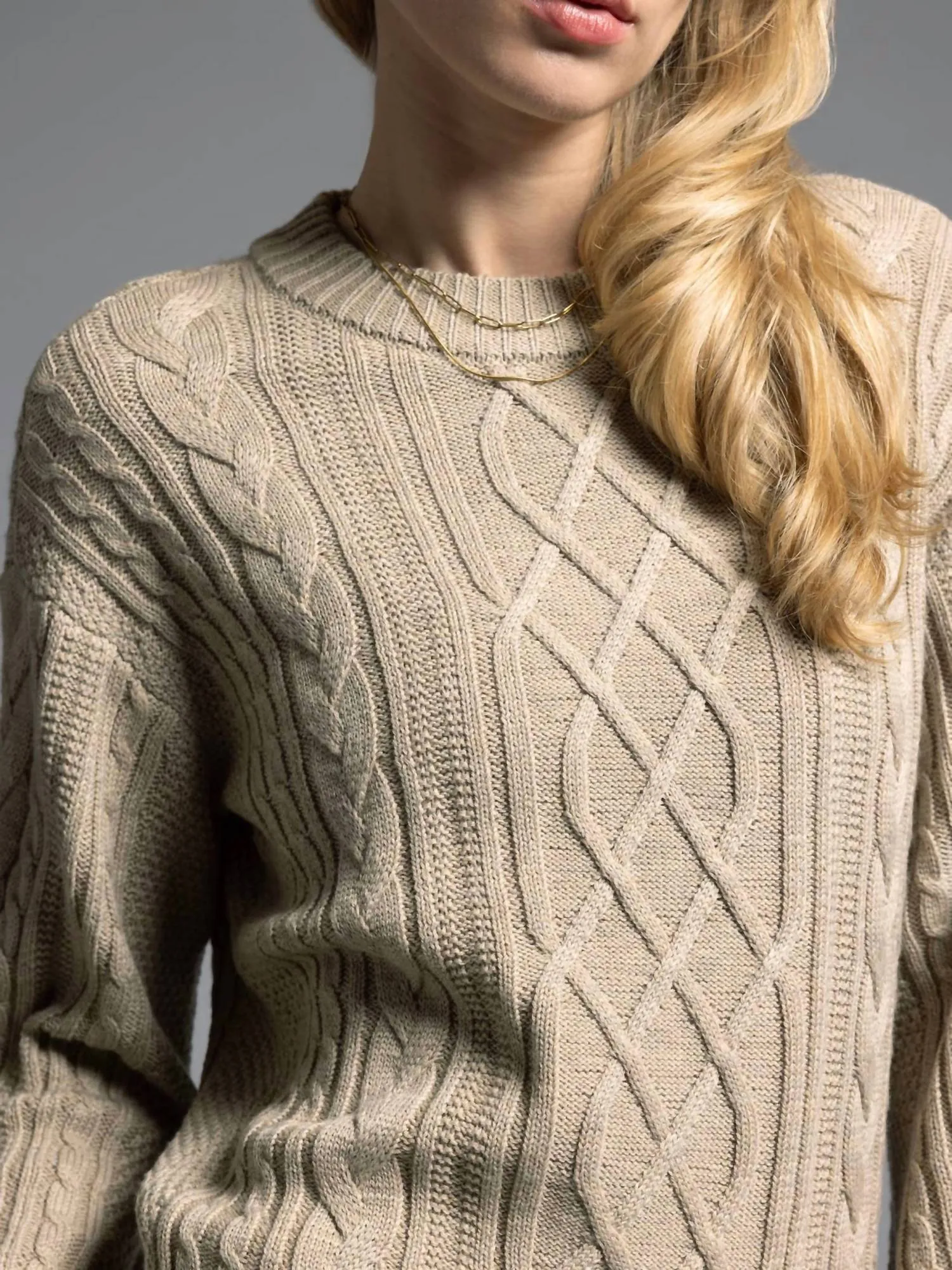 Pull Alison en sable clair