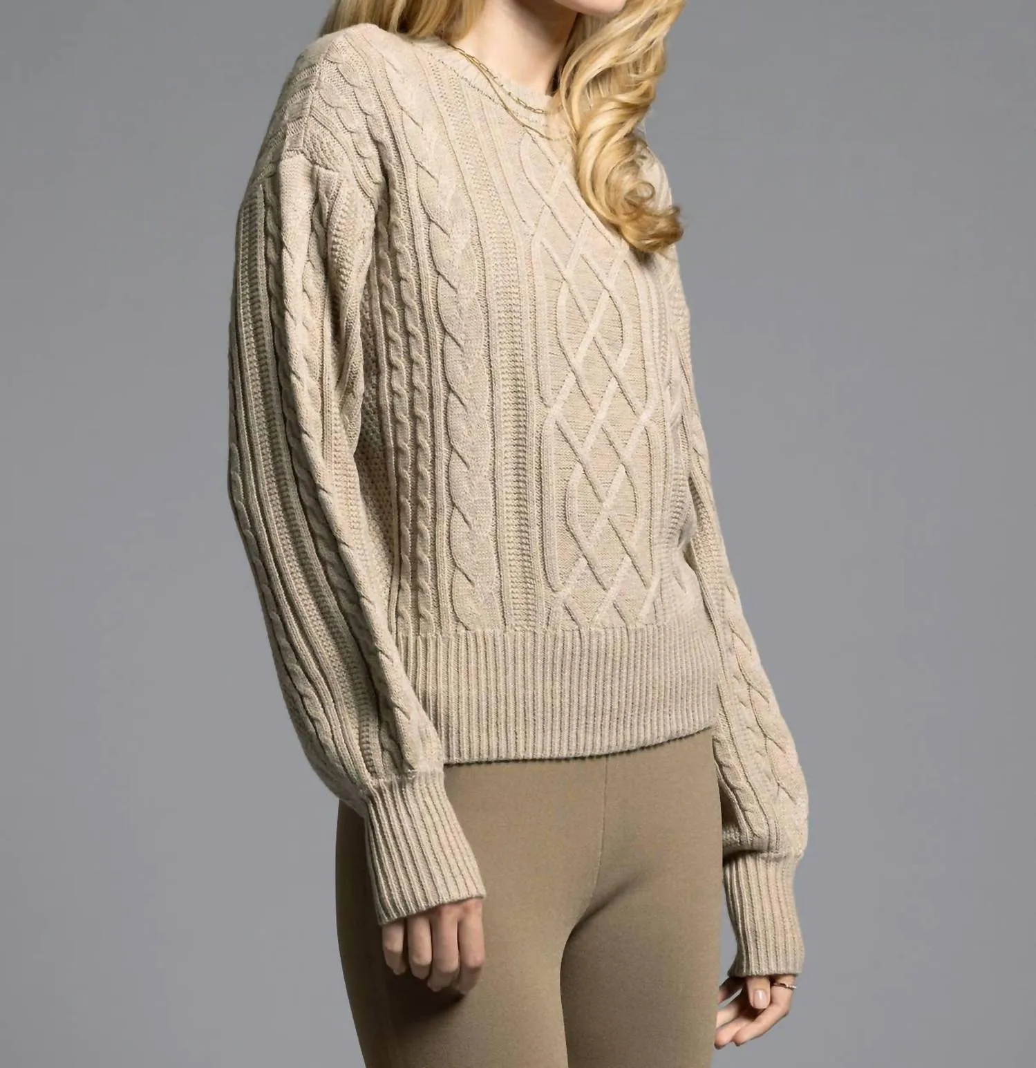 Pull Alison en sable clair