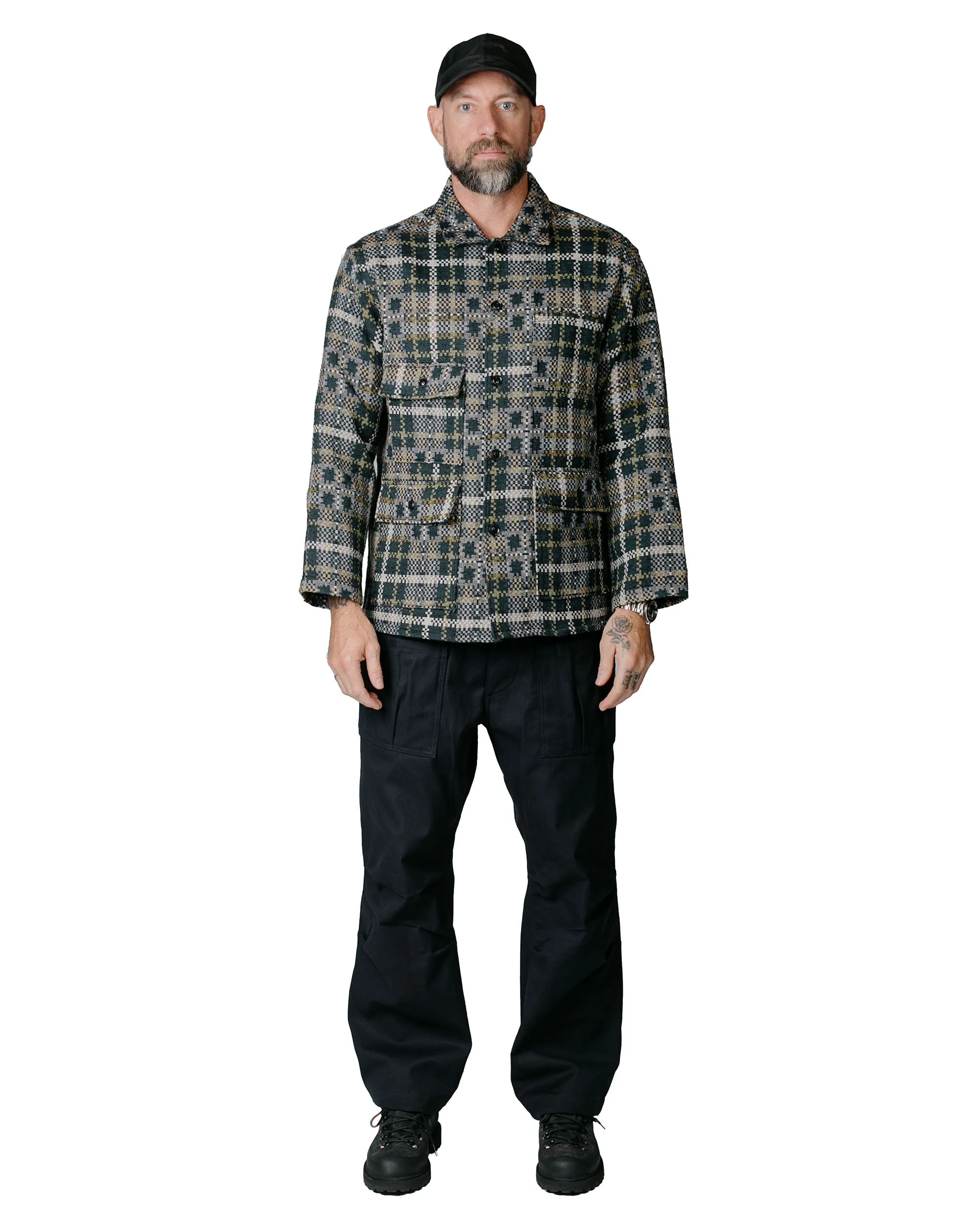 Sassafras Overgrown Fatigue Pants Selvedge Duck Black Hoodie Tote Bag Set