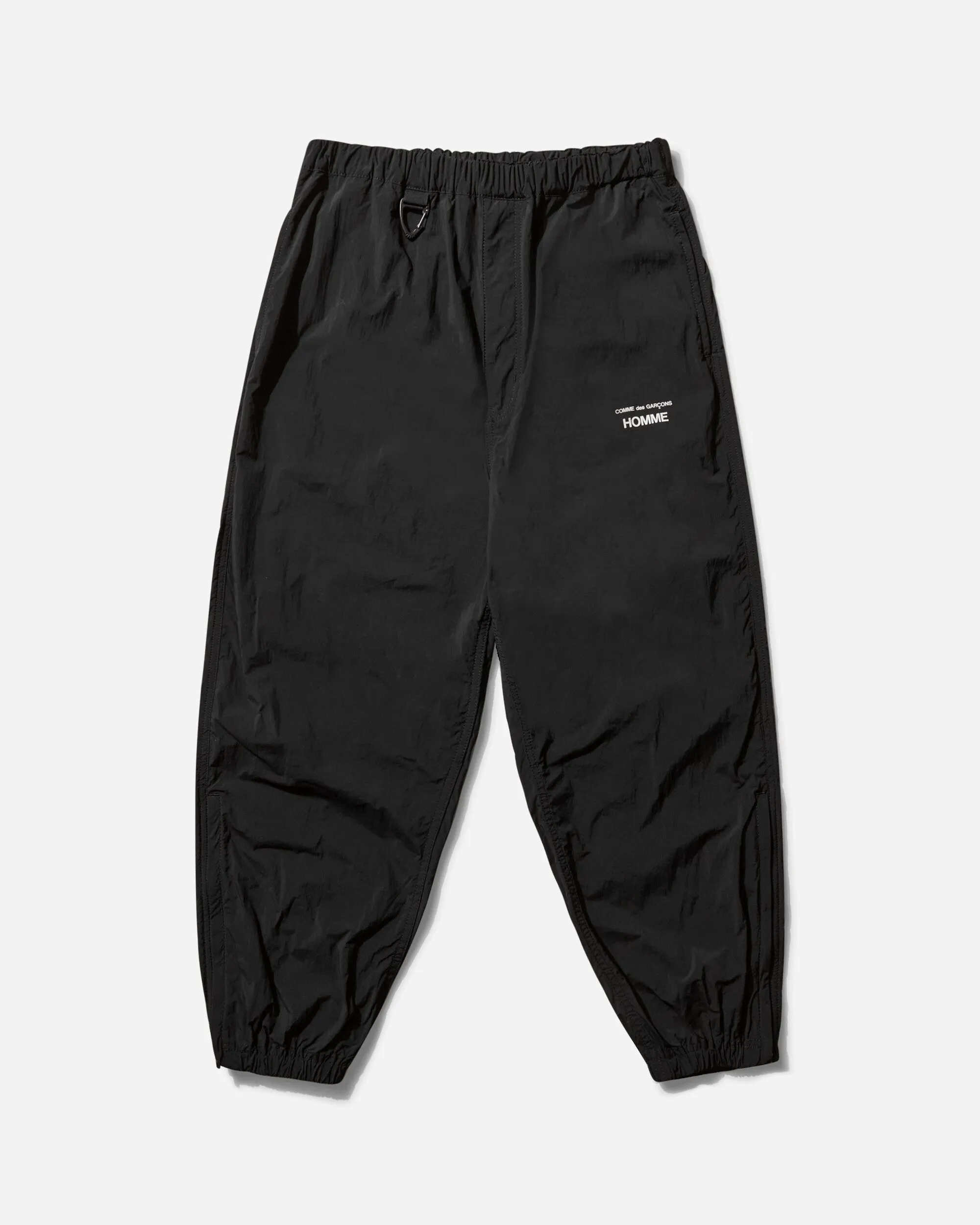 Men'S Technical Nylon Pants Black Comfortable Elastic Changed