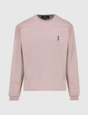 Comfortable Linen Amm Cursive Logo Long Sleeve