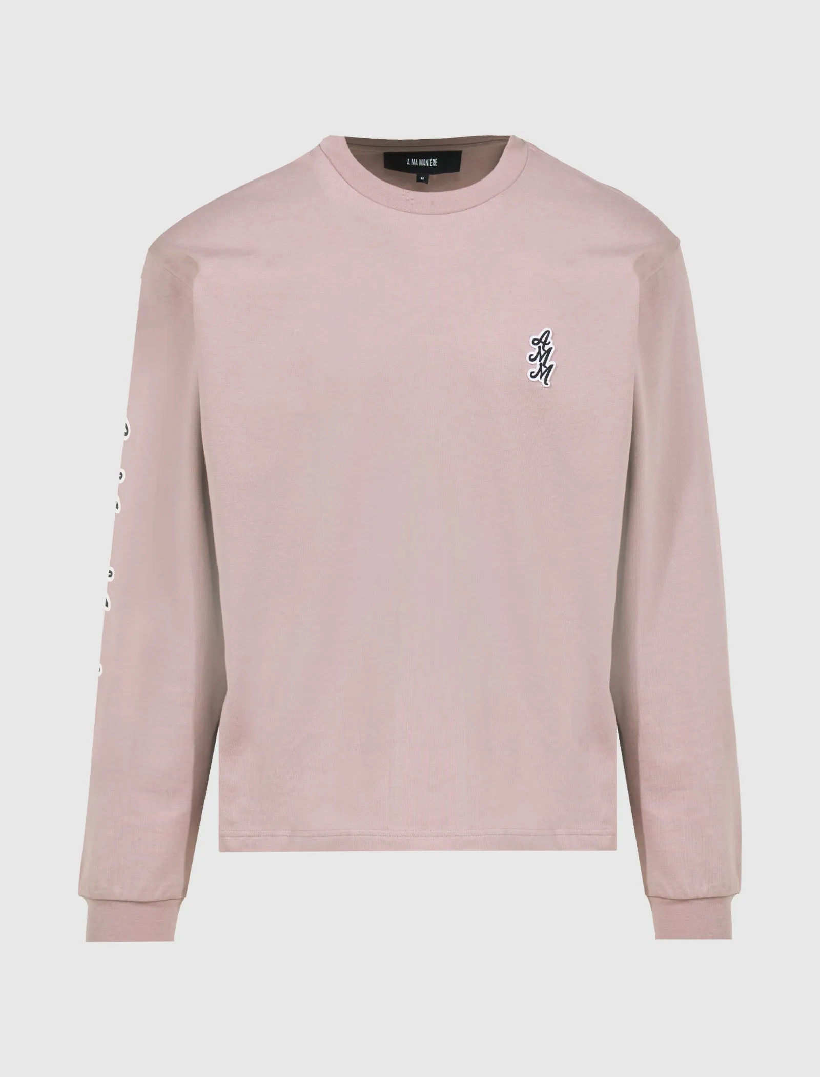 Comfortable Linen Amm Cursive Logo Long Sleeve