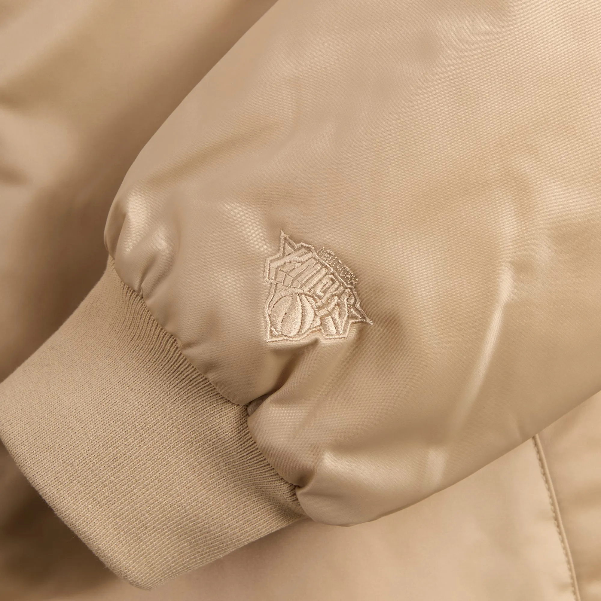 Kith For The New York Knicks Wings Satin Bomber Jacket - Stock Sweat-Resistant