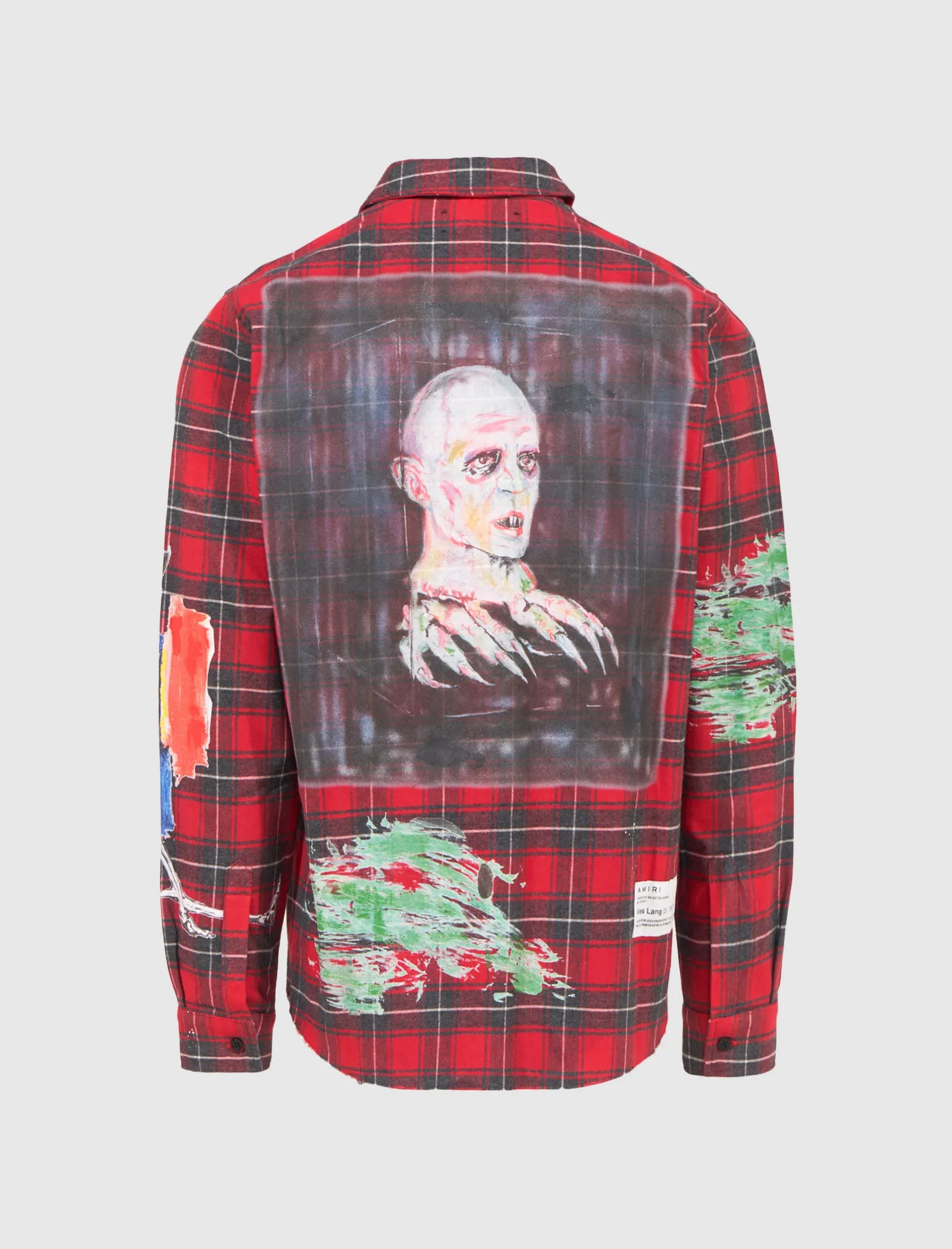Wes Lang Blood Shirt Gathered Sleeve