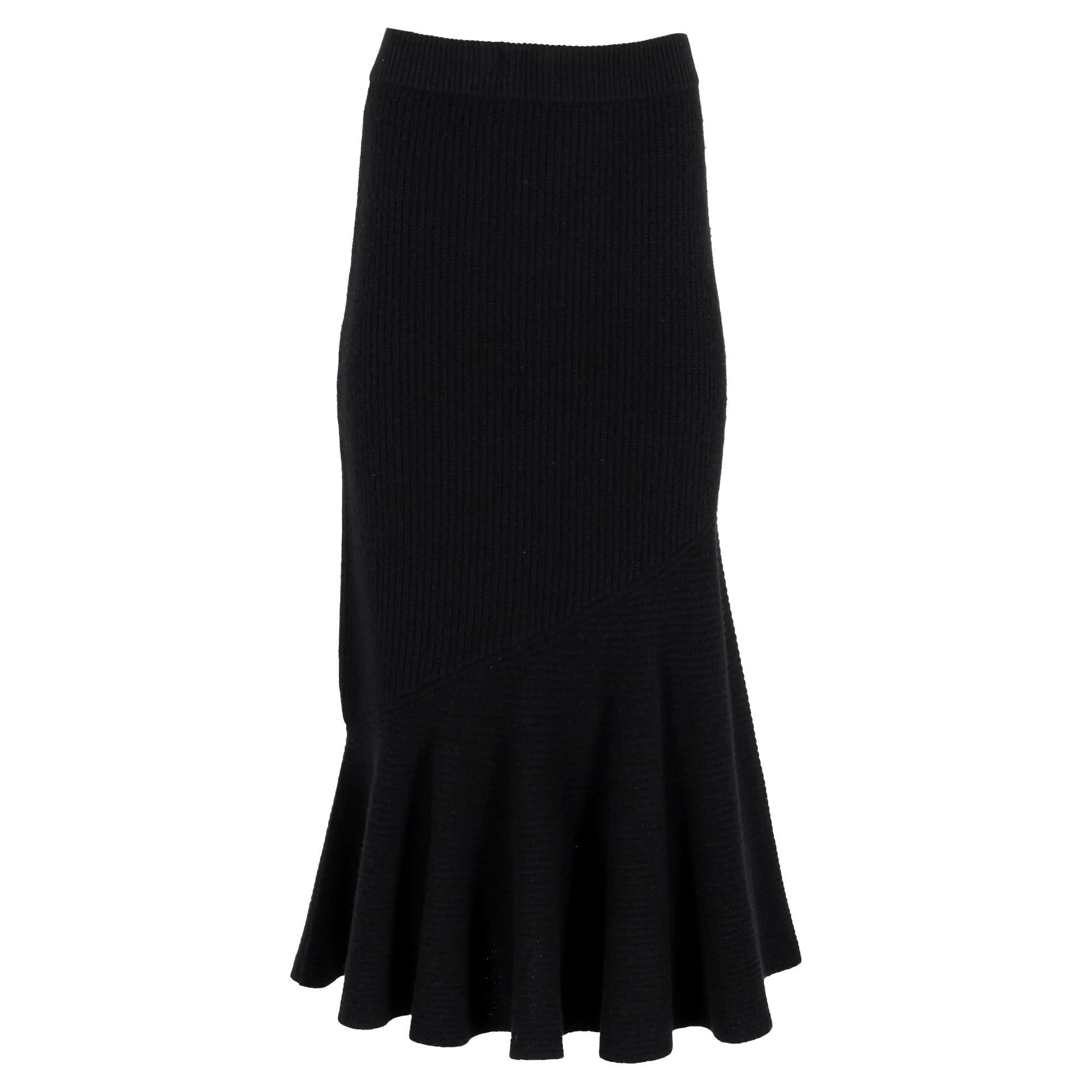 Jupe Longue Altuzarra Foreseti en Cachemire Noir