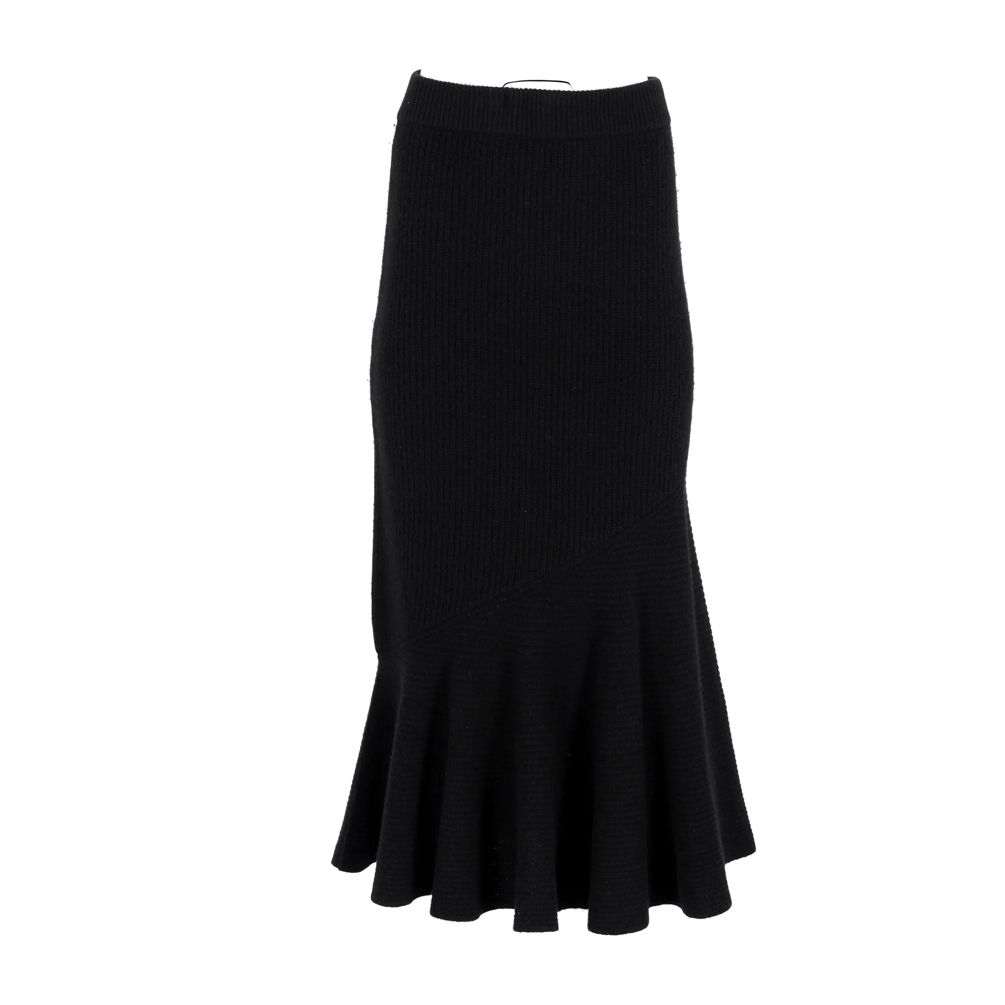 Jupe Longue Altuzarra Foreseti en Cachemire Noir