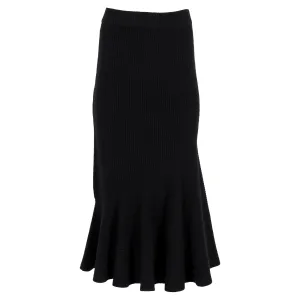 Jupe Longue Altuzarra Foreseti en Cachemire Noir