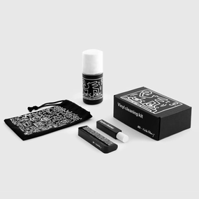 AM Clean Sound: Keith Haring Vinyl Cleaning Kit (Brush, Vinyl Cloth   Cleaner, Stylus Cleaner) hi-fi DAC amp combo,hi-fi speaker impedance matcher,hi-fi RCA switch