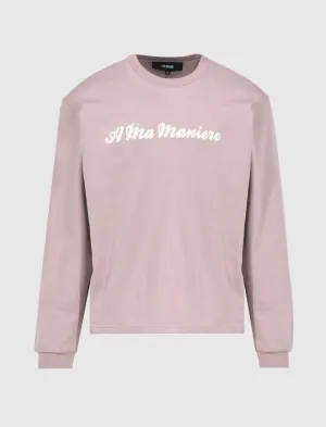 Button-Down-Design In Style Amm Script Long Sleeve