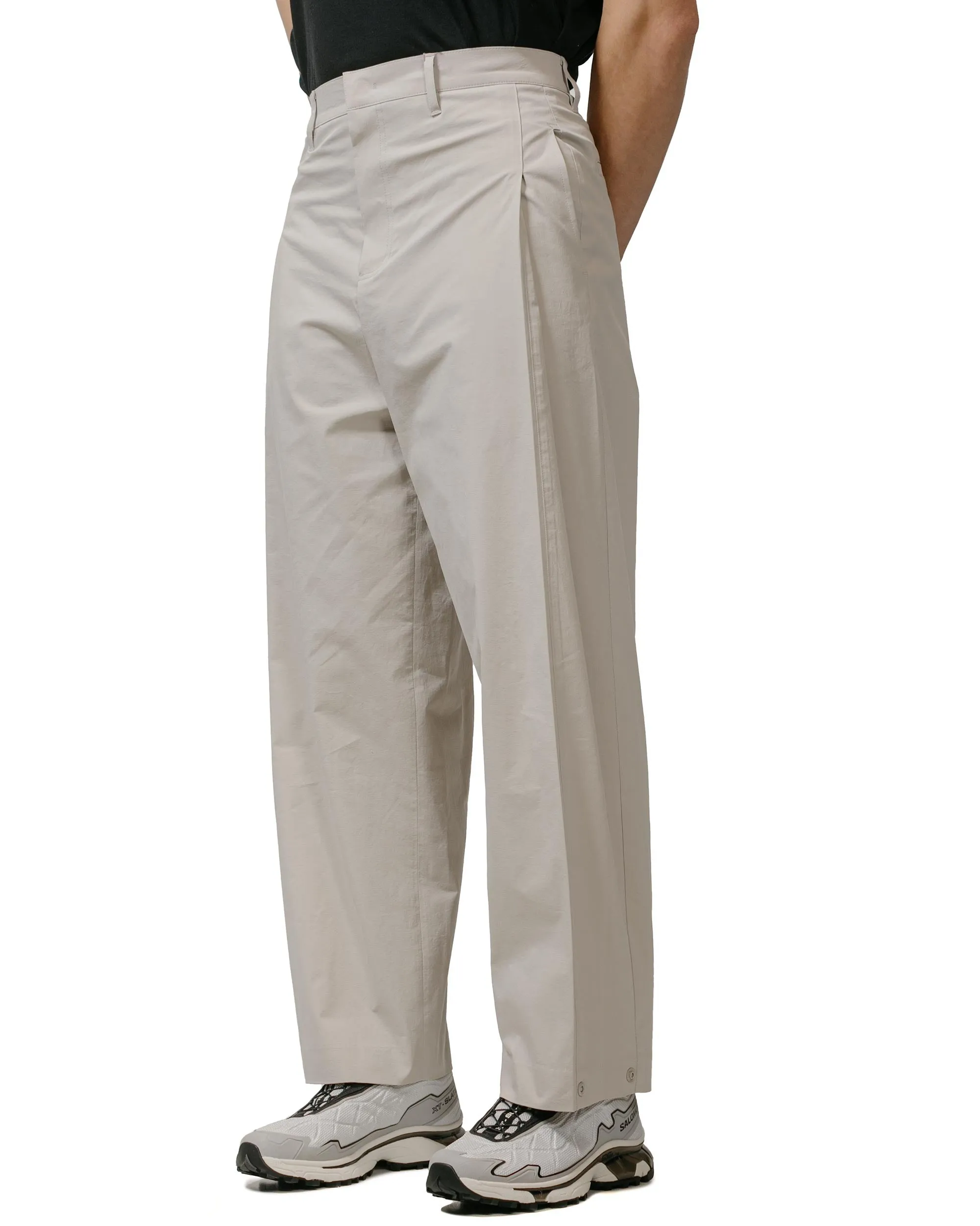 Amomento Mens Snap Garconne Pants Light Grey Comfortable Elastic Degree Performance Wear Design