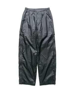 Amomento Nylon Banding Pants Navy High Neck Transfer-Printed