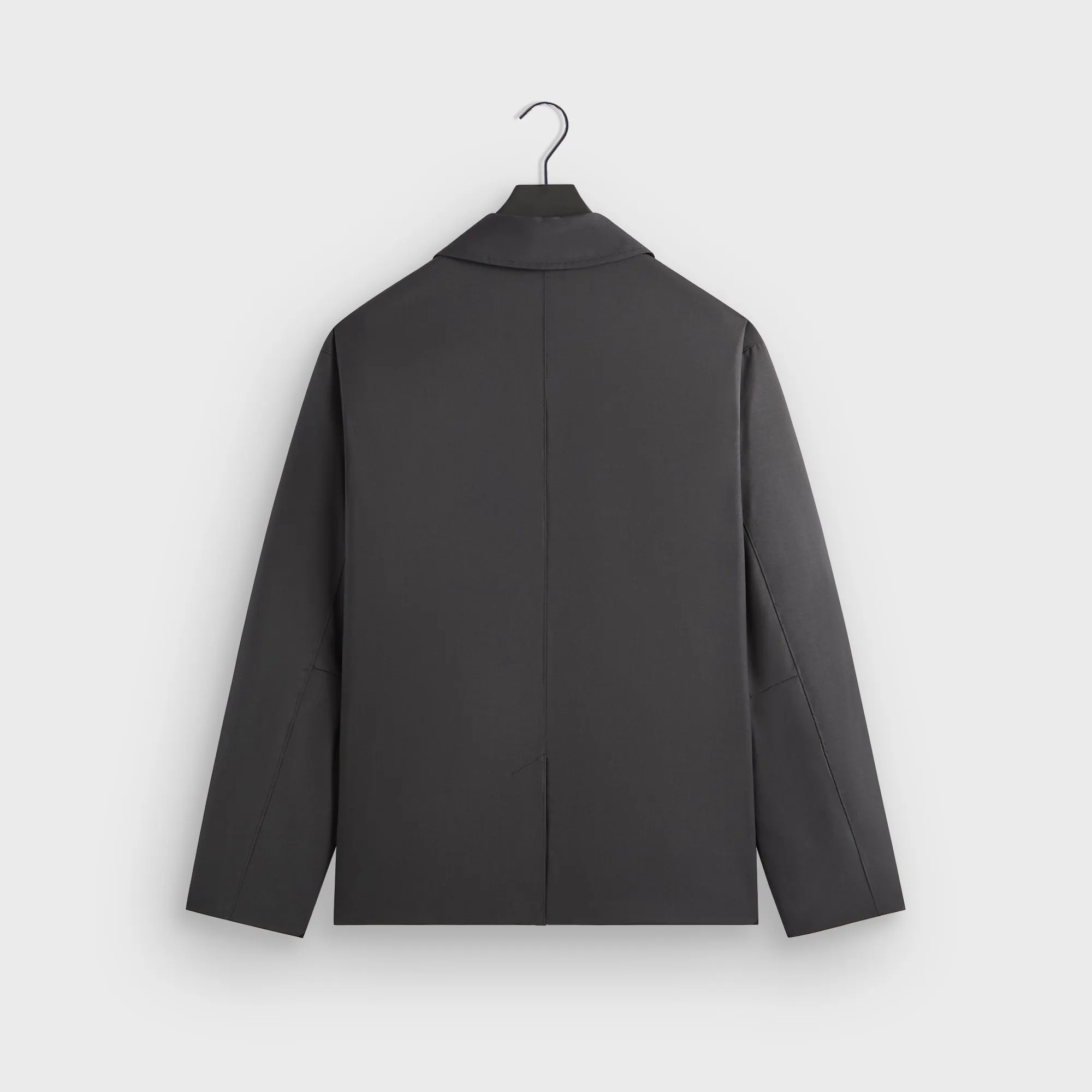 Stylish Advantage Patched &Kin Tropical Wool Reversible Brant Blazer - Carbon