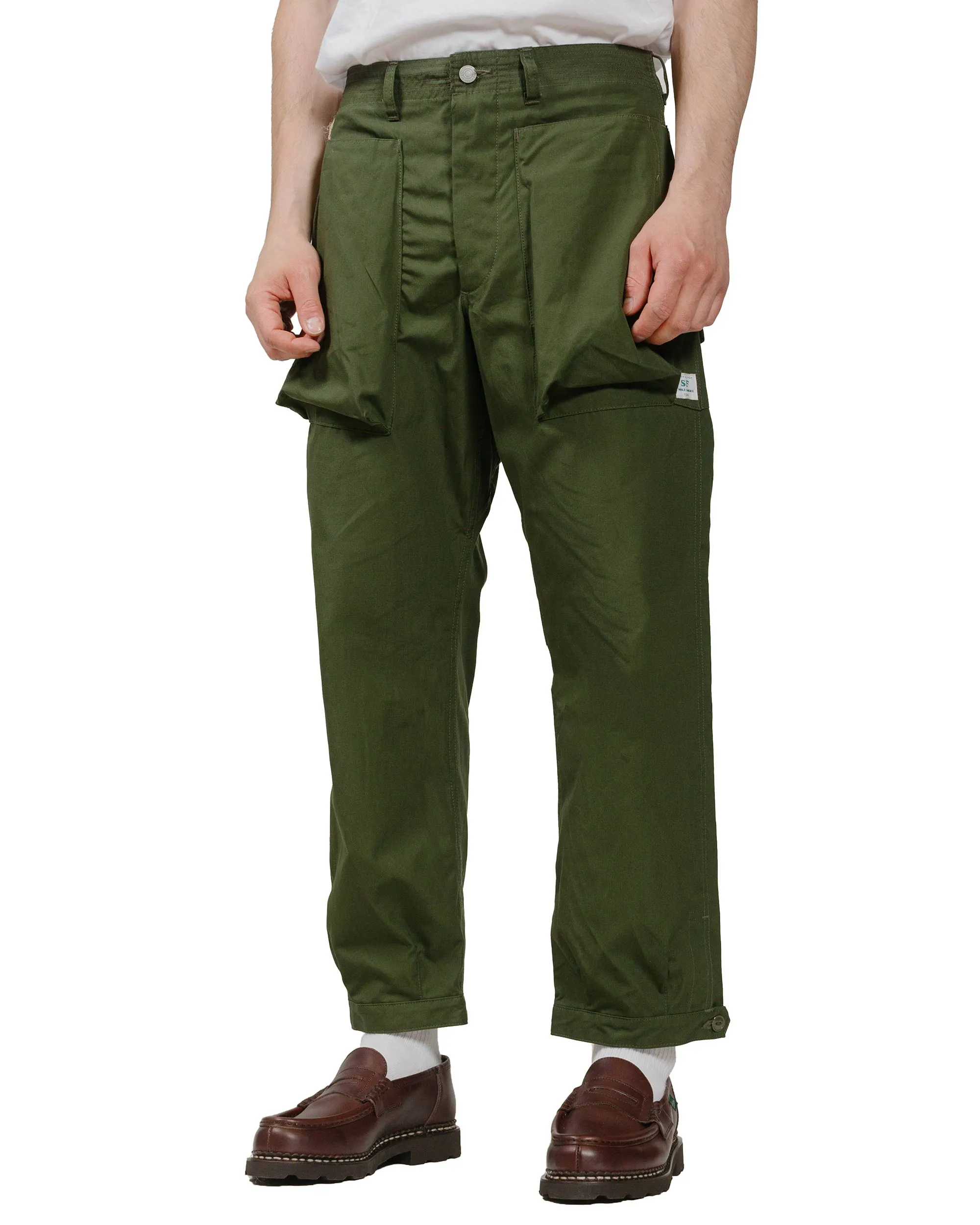 Sassafras Digs Crew Pants 4/5 Weather Olive Easy to Fold