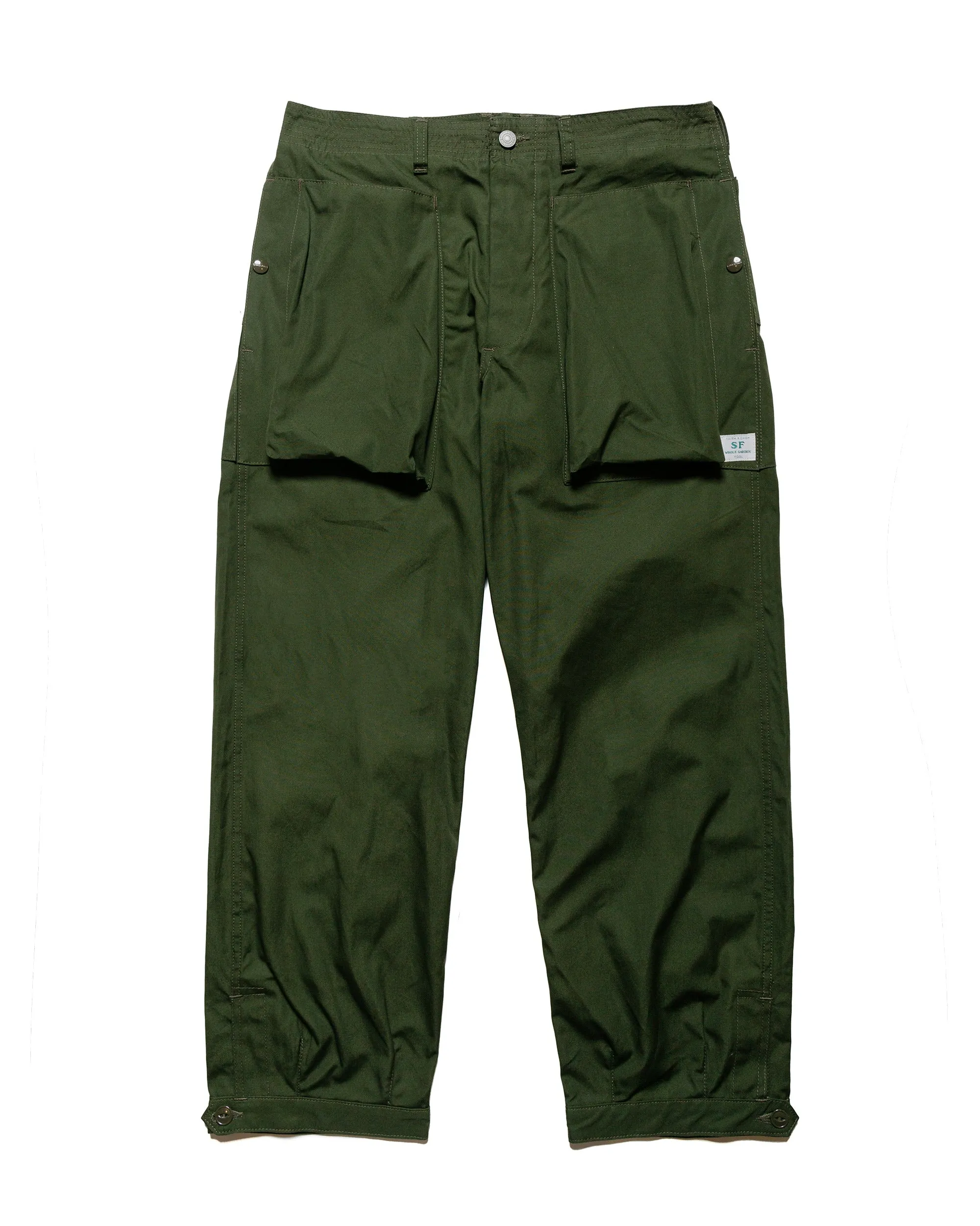 Stylish Front Sassafras Digs Crew Pants 4/5 Weather Olive