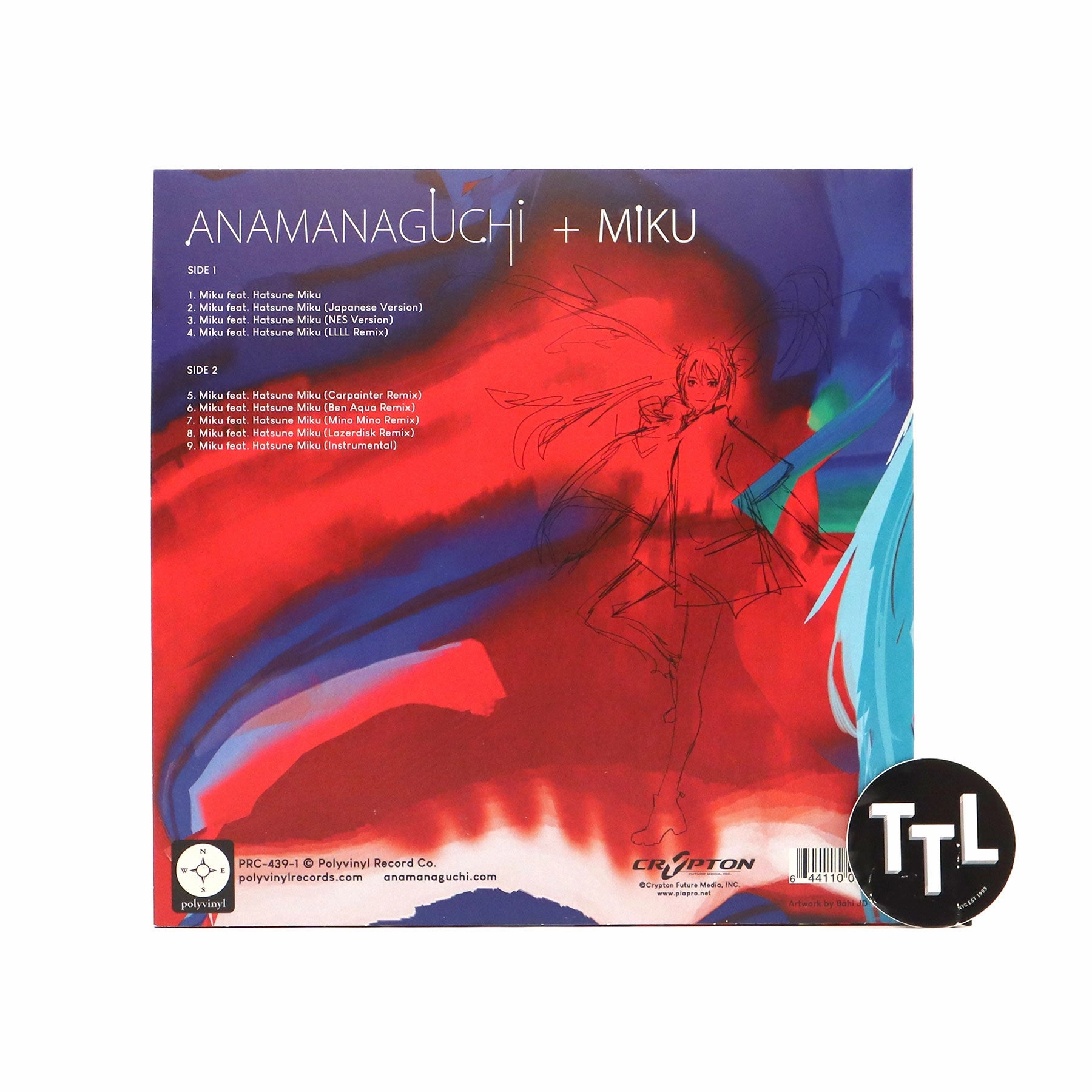 Anamanaguchi: Miku (Colored Vinyl) Vinyl 12"