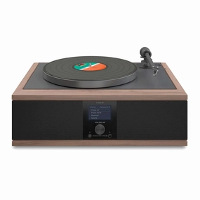 Andover Audio: Andover-One E Turntable Music System w/ Songbird - Walnut (Open Box Special) hi-fi DAC amp combo,hi-fi speaker impedance matcher,hi-fi RCA switch