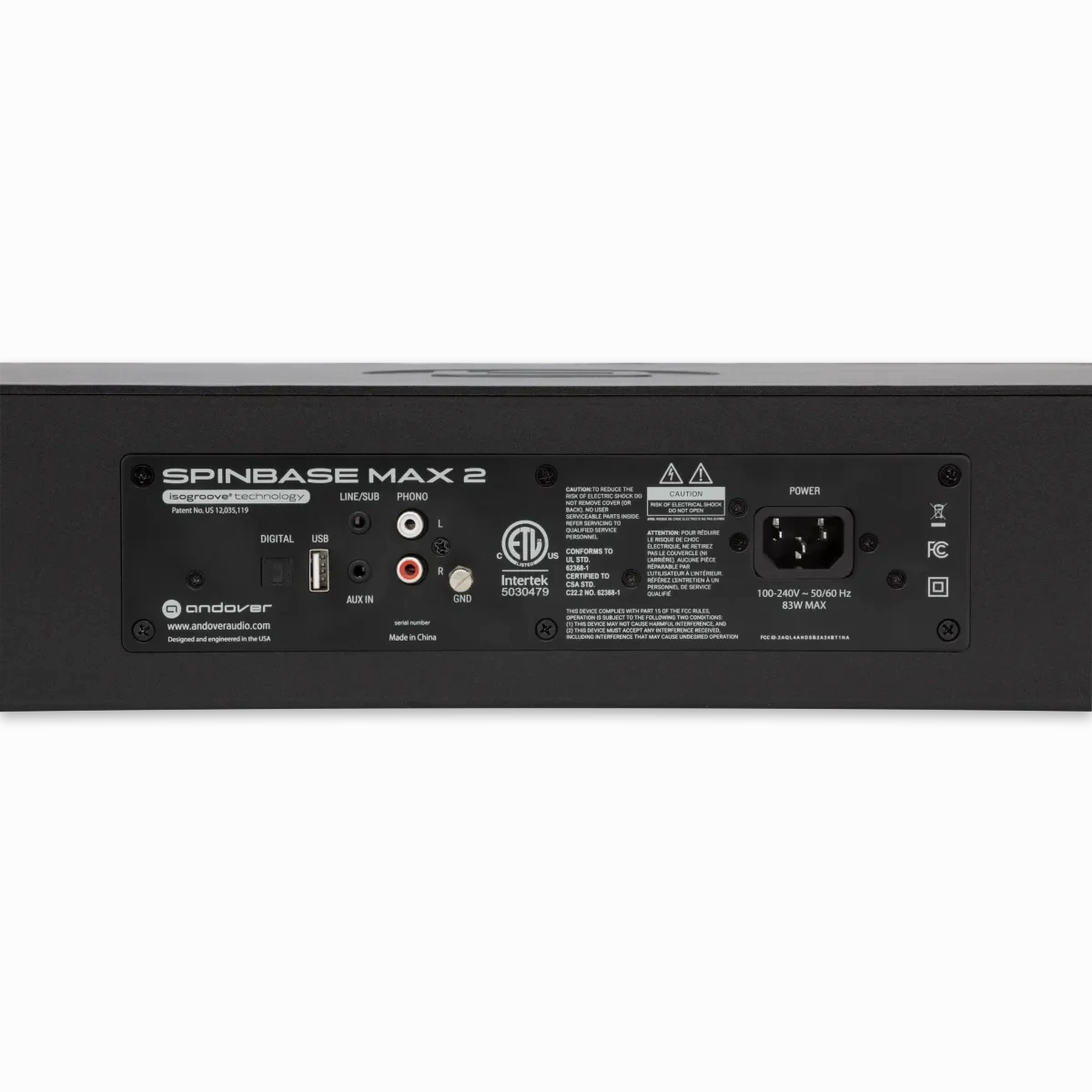 Andover Audio: Spinbase Max 2 Turntable Speaker System