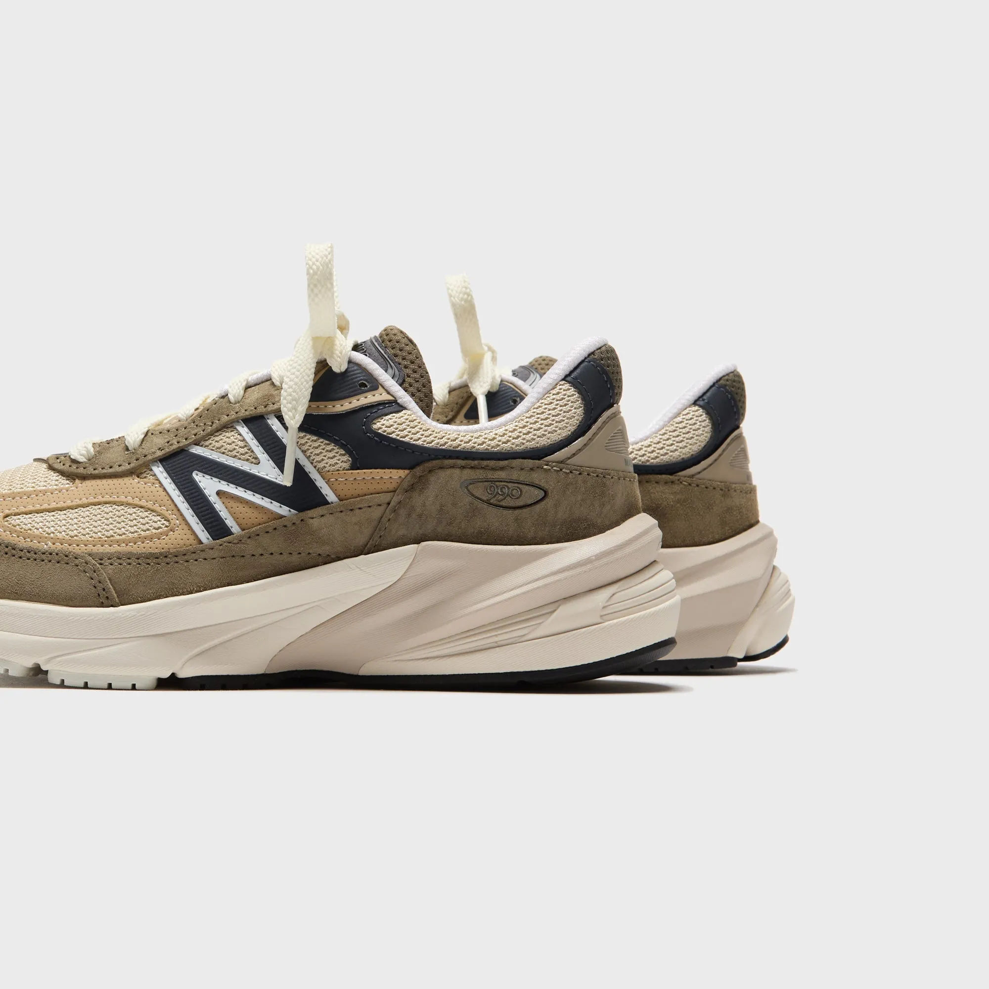 Supportive Design Style Abrasion - Resistant Material New Balance Made In Usa 990V6 - Dark Camo / Incense / Natural Indigo