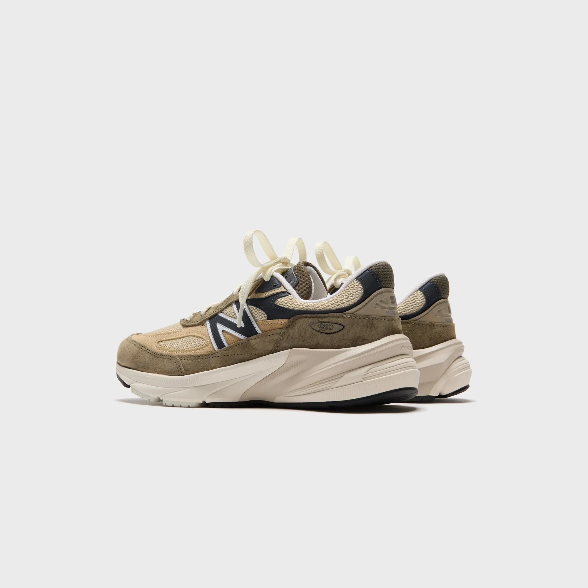 Wide Opening Design Concept Set New Balance Made In Usa 990V6 - Dark Camo / Incense / Natural Indigo