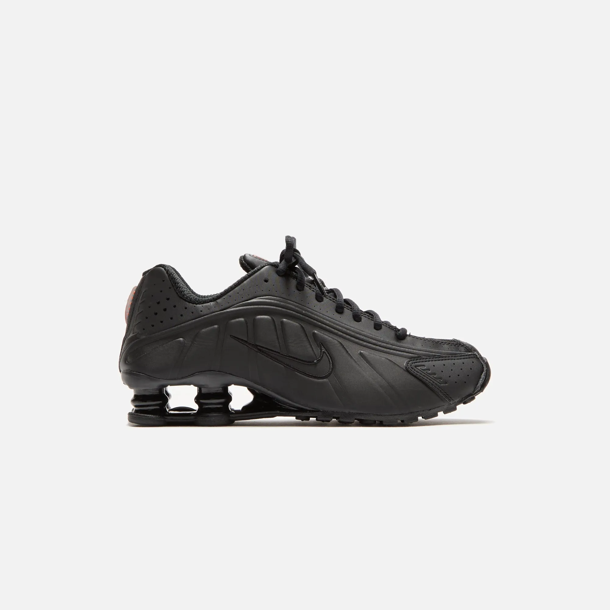 Studded Heels Running - Specific Nike Wmns Shox R4 - Black / Black / Max Orange