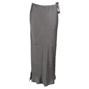Jupe longue Ann Demeulemeester en soie grise