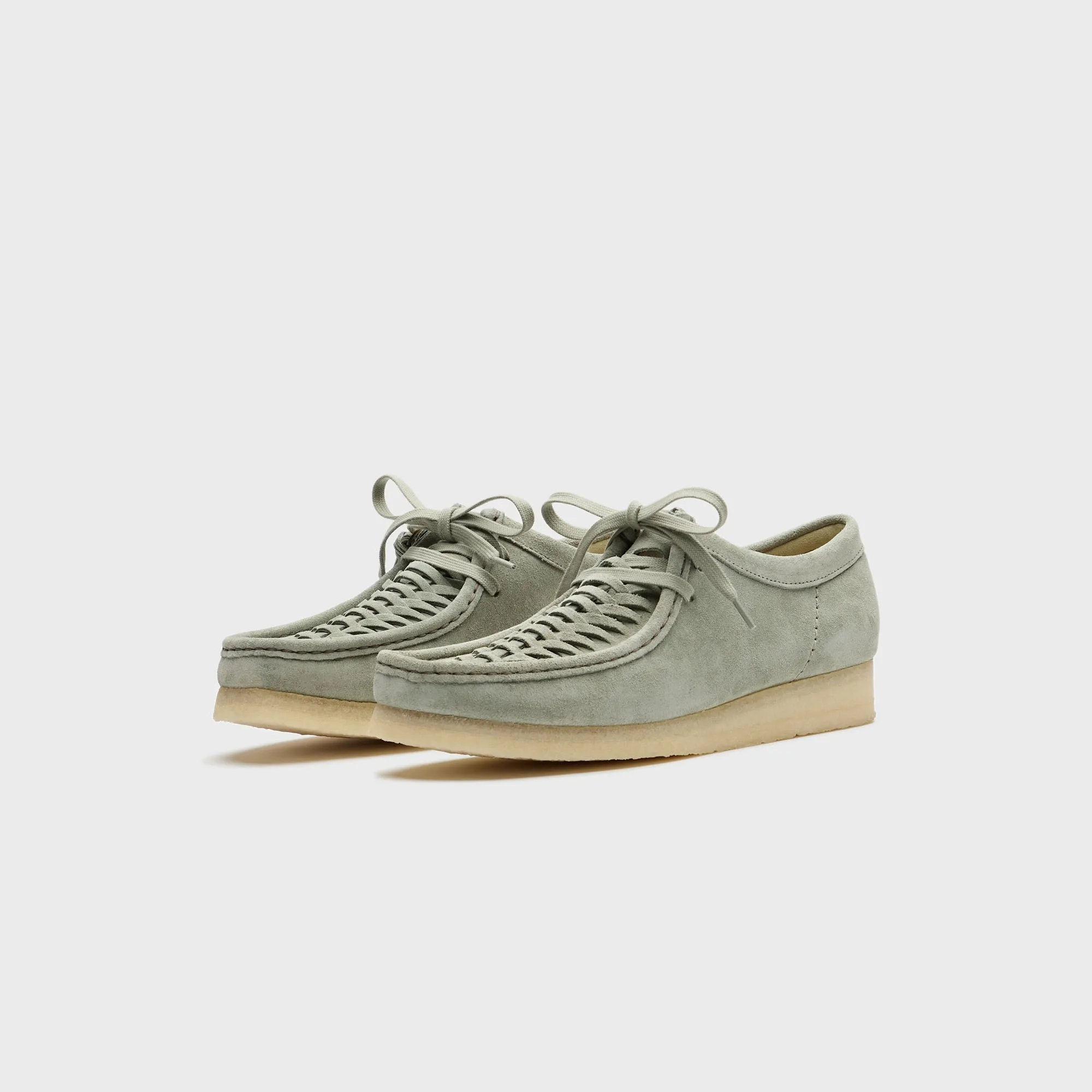 Clarks Wallabee Weave - Sage Suede Comfortable Wear Design Design Polyester