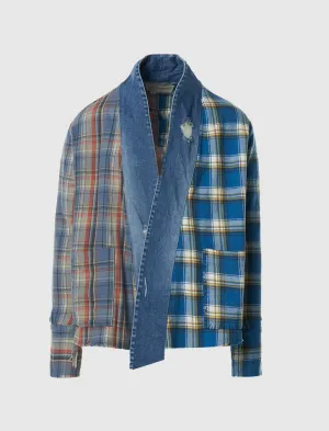 Comfortable Scale Appropriateness Stone-Washed Strap Gl1 W Pockets Kimono Shirt