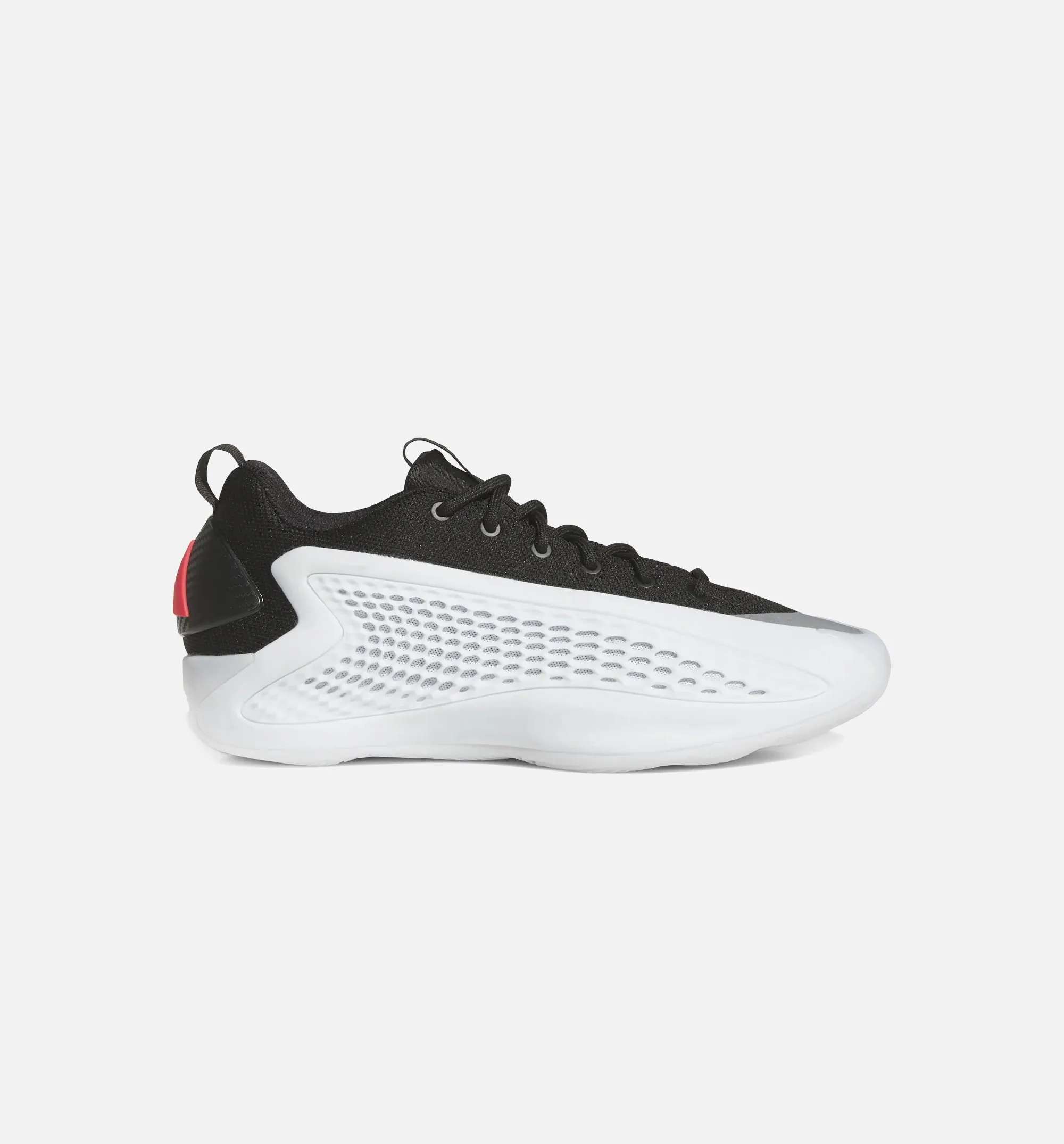 Anthony Edwards 1 Low Mens Basketball Shoe - White/Core Black/Lucid Red EVA Midsole