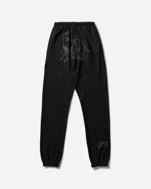 Shorter Men'S Reflective Guard Sweatpants Black