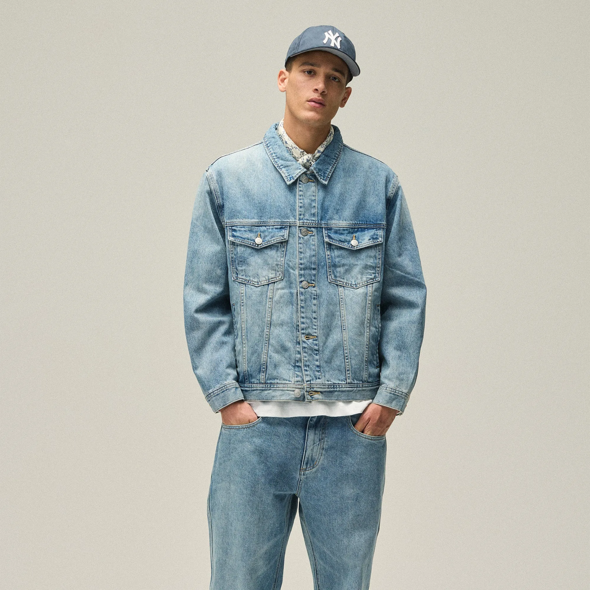 Non-Slip Sole Kith Centre Denim Jacket - Dark Indigo