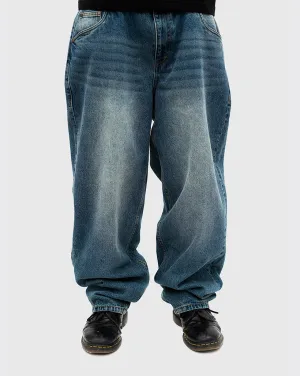Messenger Bag "Well-Groomed Look Dime Classic Baggy Denim Pants - Sandblasted Indigo