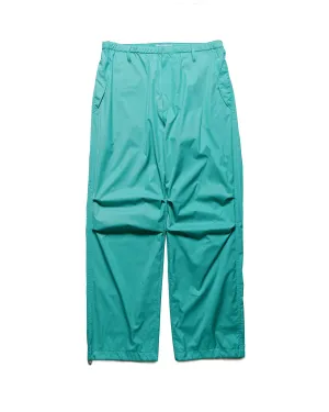 Light Width Rubber Trim Auralee Hard Twist Polyester Satin Laminate Field Pants Turquoise Blue