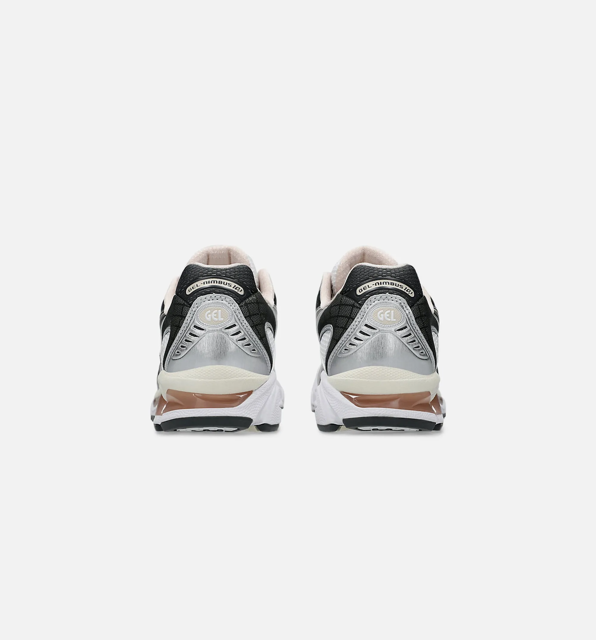 Gel Nimbus 10.1 Mens Lifestyle Shoe - White/Obsidian Grey Slip-On Well-Designed Adjustable Mirror