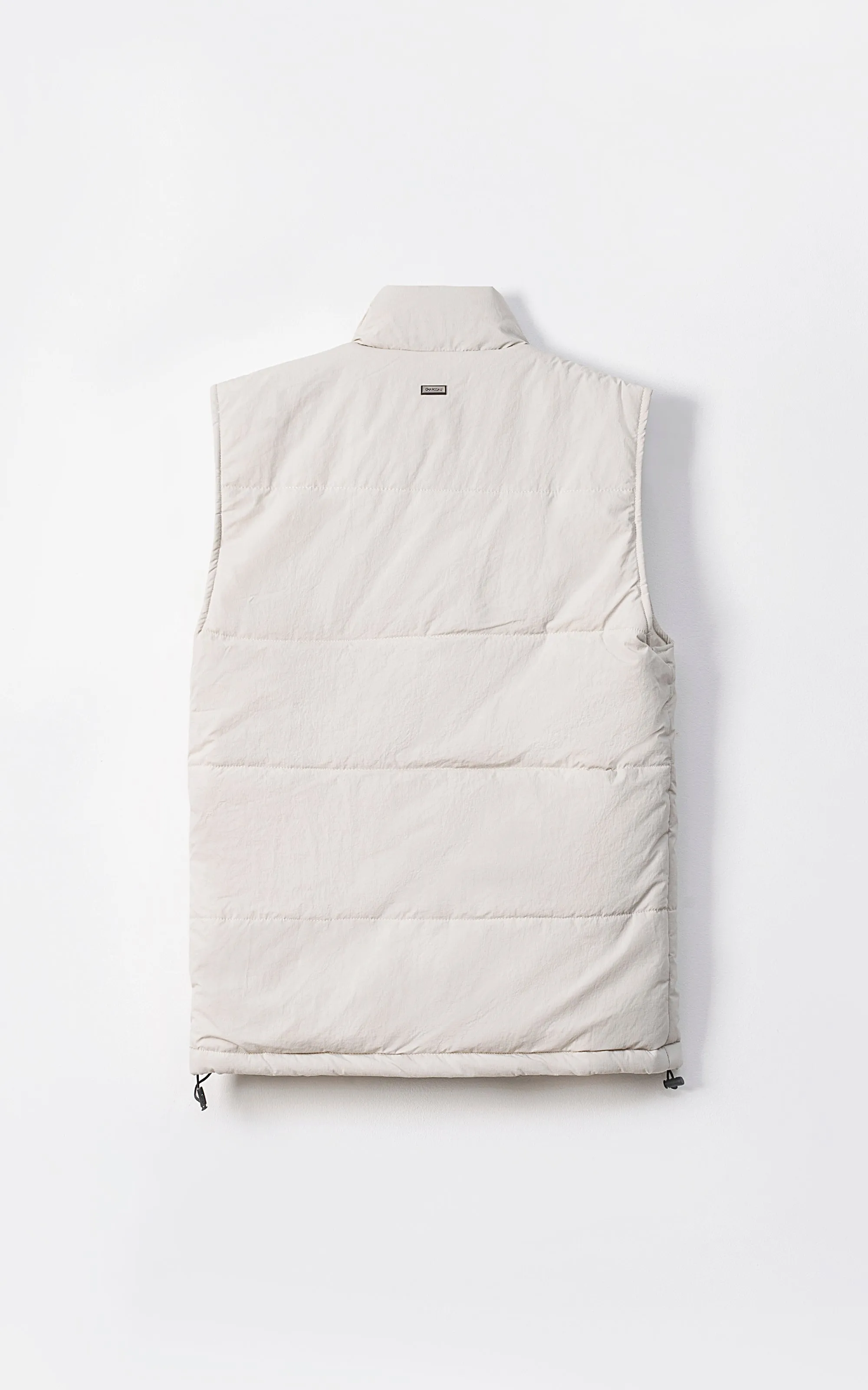 Sleeveless Quilted Jacket Light Beige Yogurt