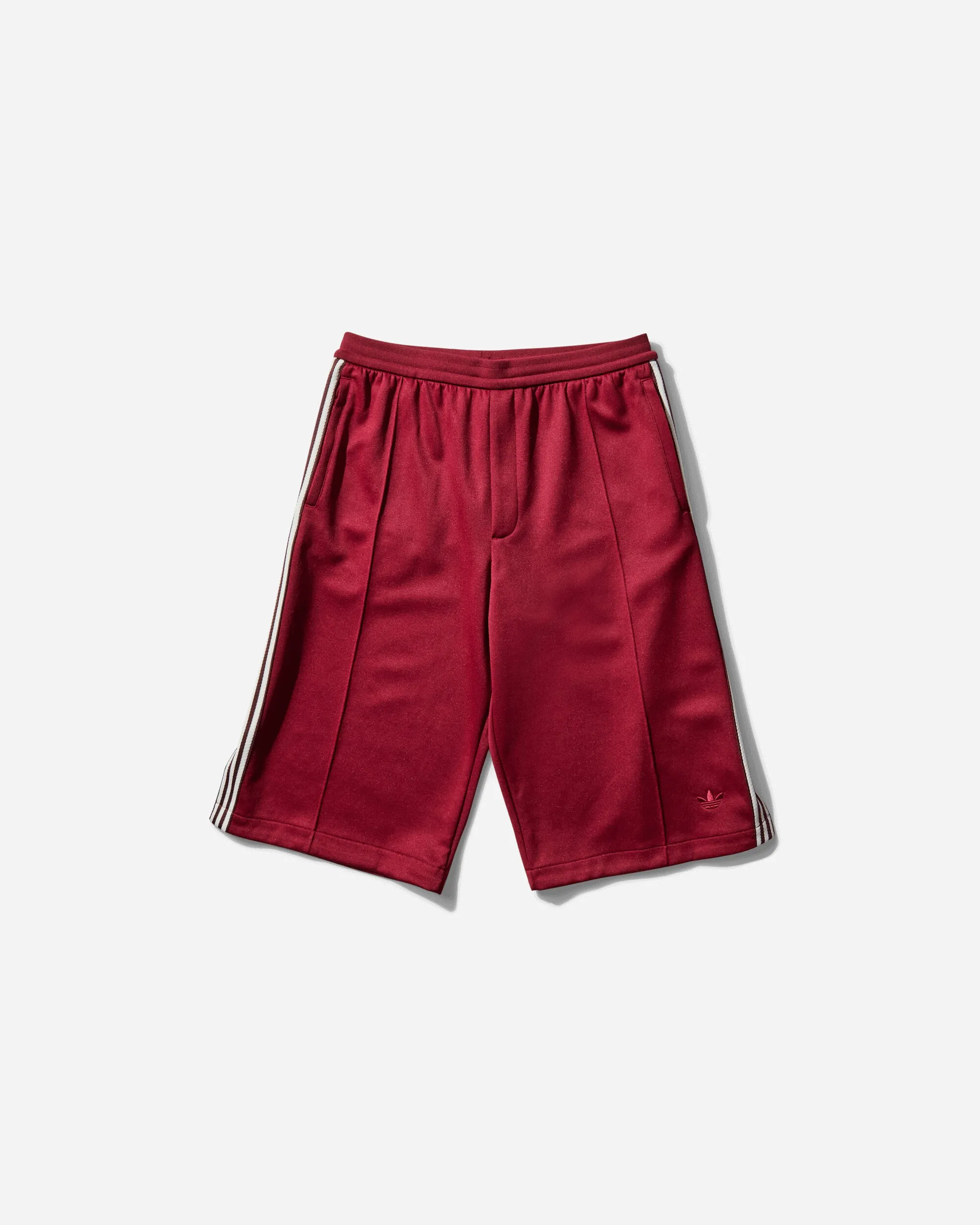 Men'S Wales Bonner Track Shorts Collegiate Burgundy Heritage UV Protection Design